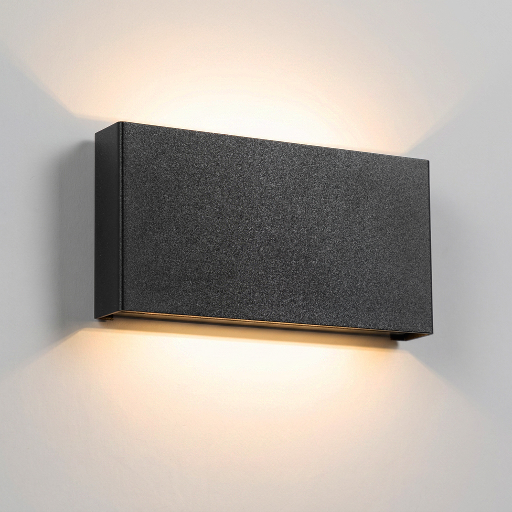 Elroy Up en Down Muurlamp Zwart Medium