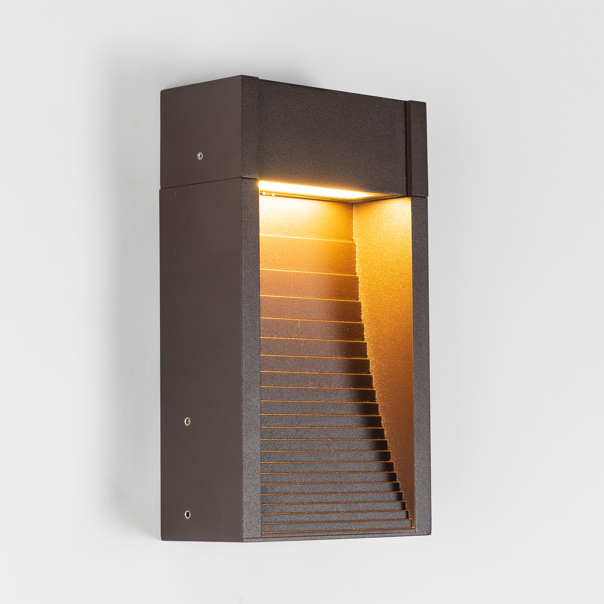 Ridge Muurlamp Zwartbruin