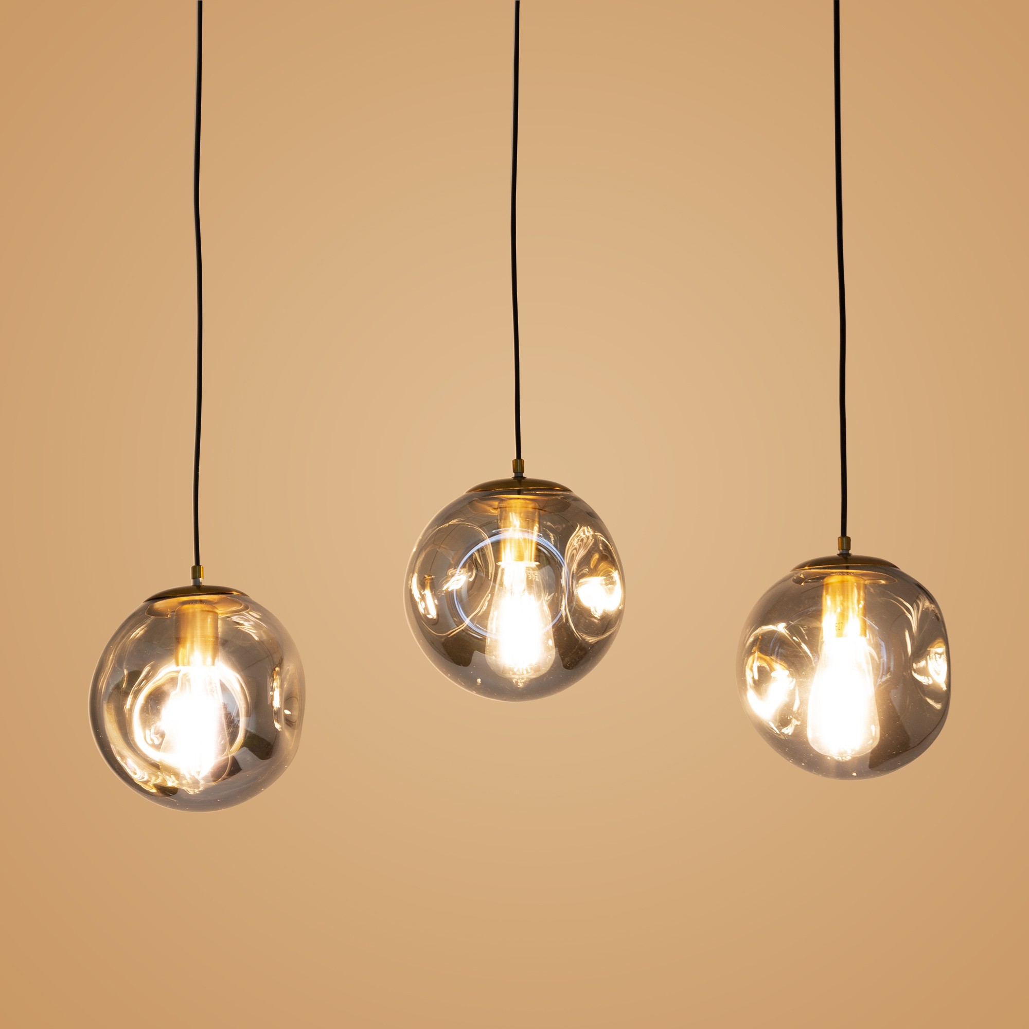 Orbs hanglamp 3-lichts recht Orbs hanglamp 3-lichts recht