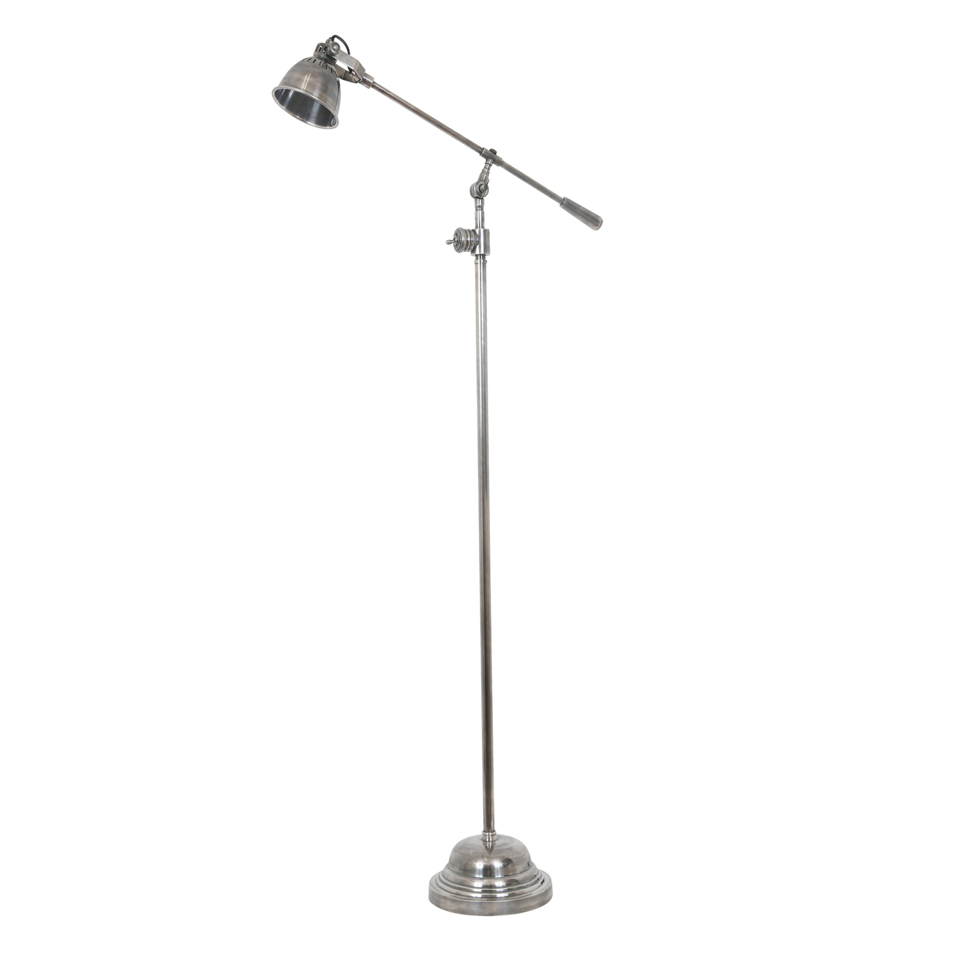 Vloerlamp Archer Antiek Zilver