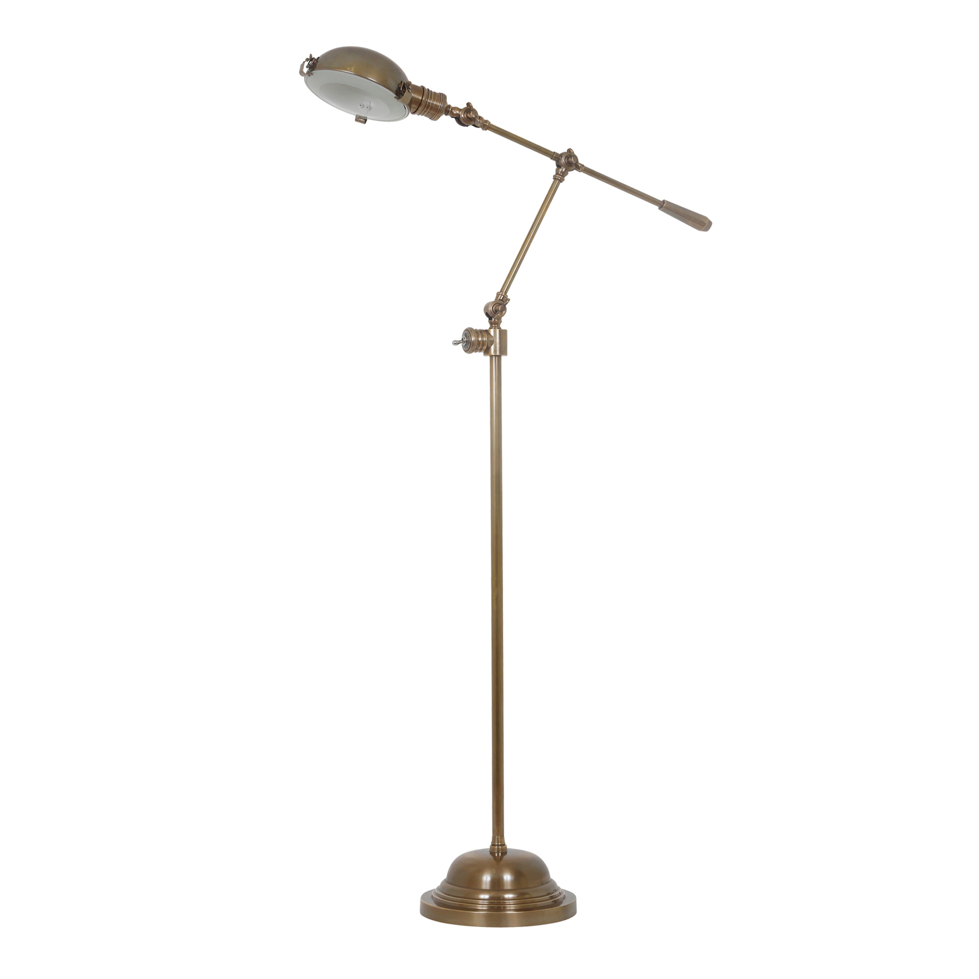 KS Verlichting Vloerlamp Royce Antiek Messing