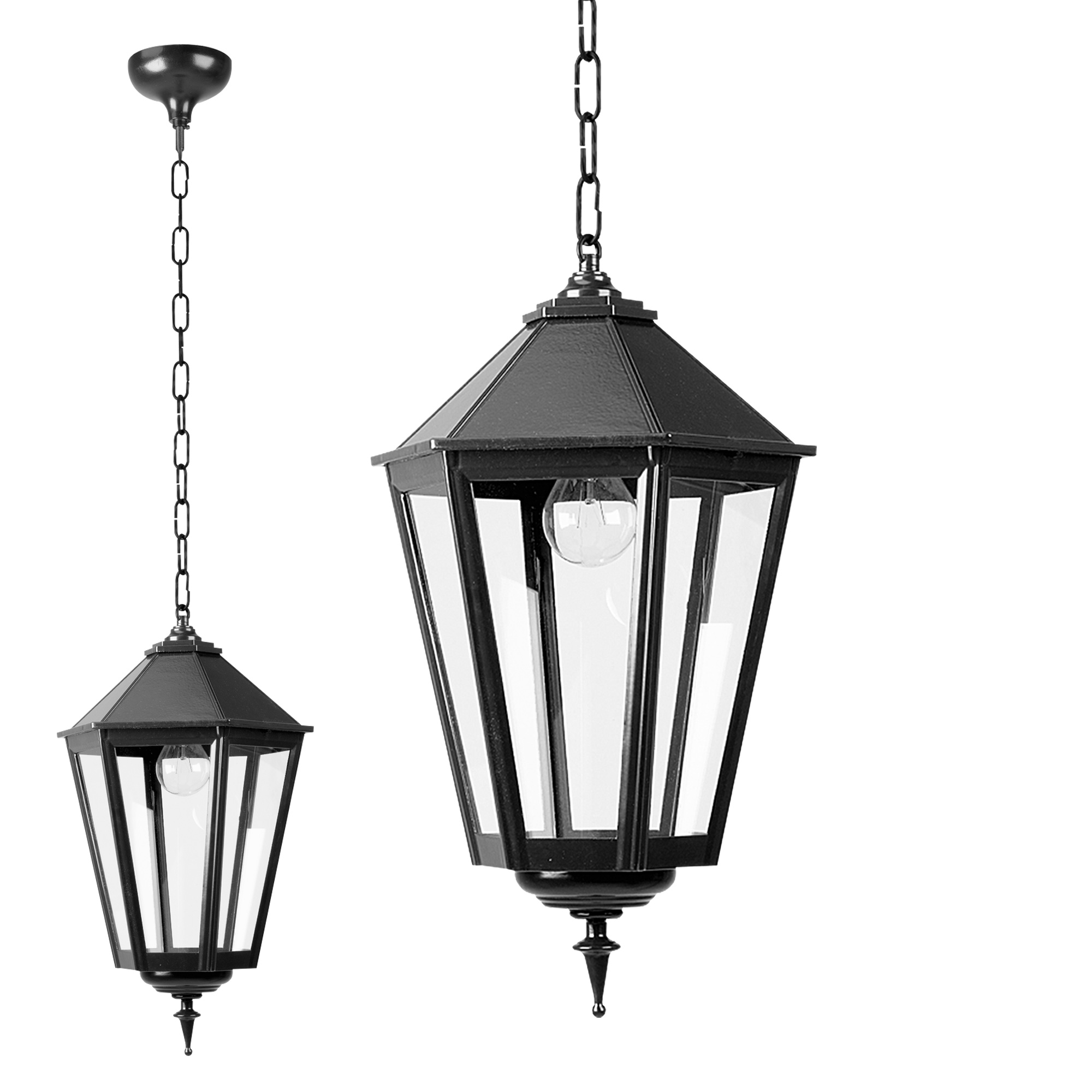 Zeskantige Hanglamp Medium
