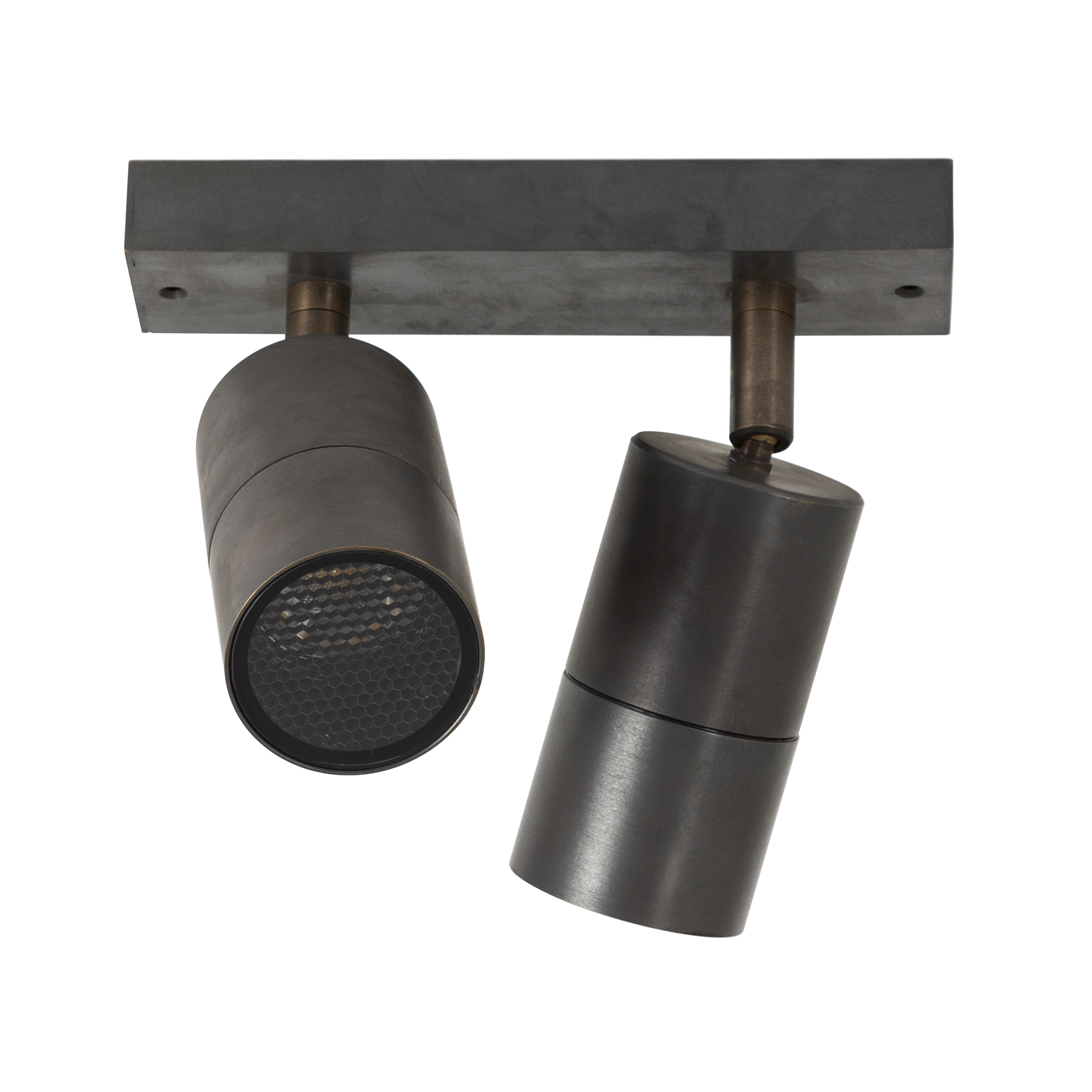 KS Verlichting Focus Double Plafondlamp Brons