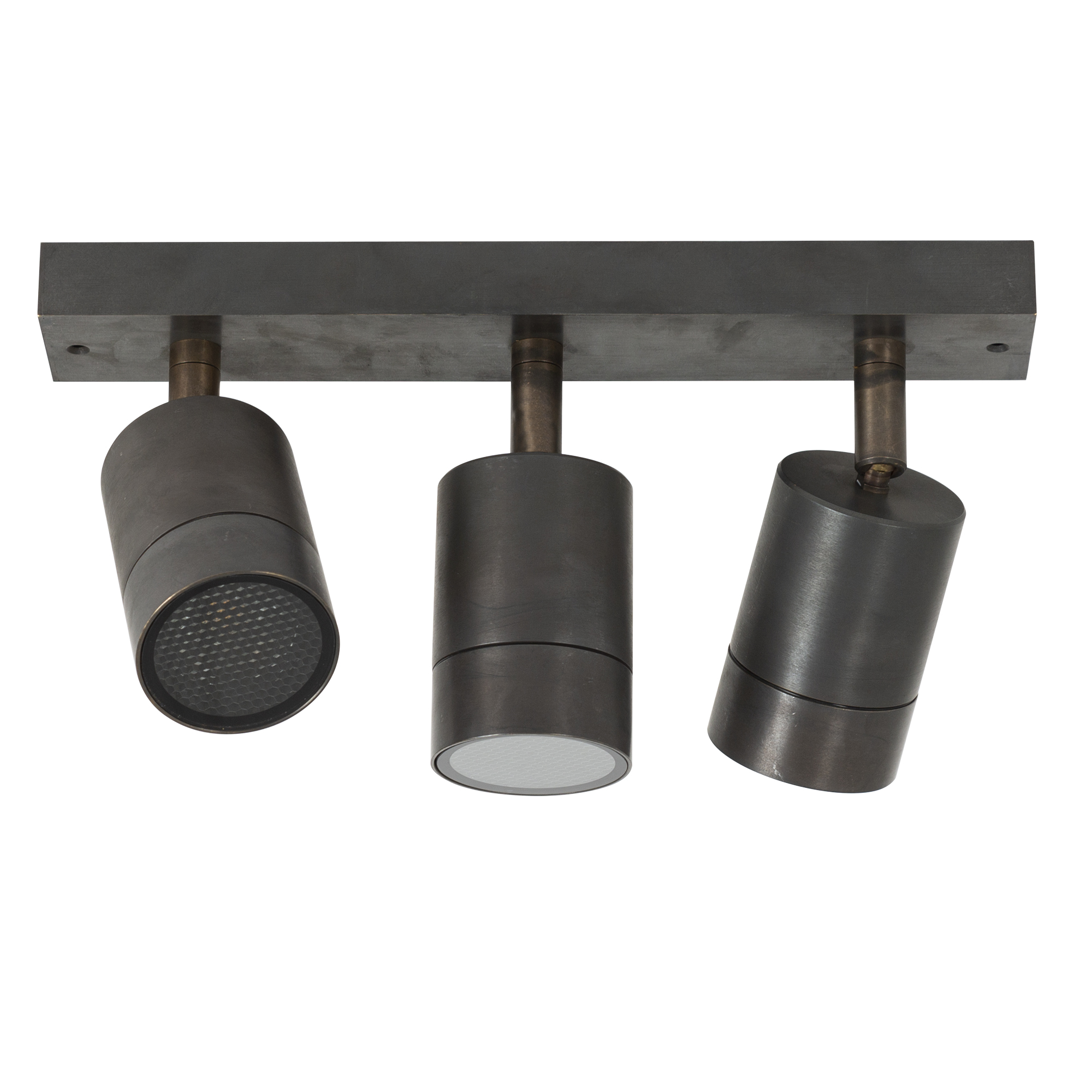 KS Verlichting Focus Triple Plafondlamp Brons