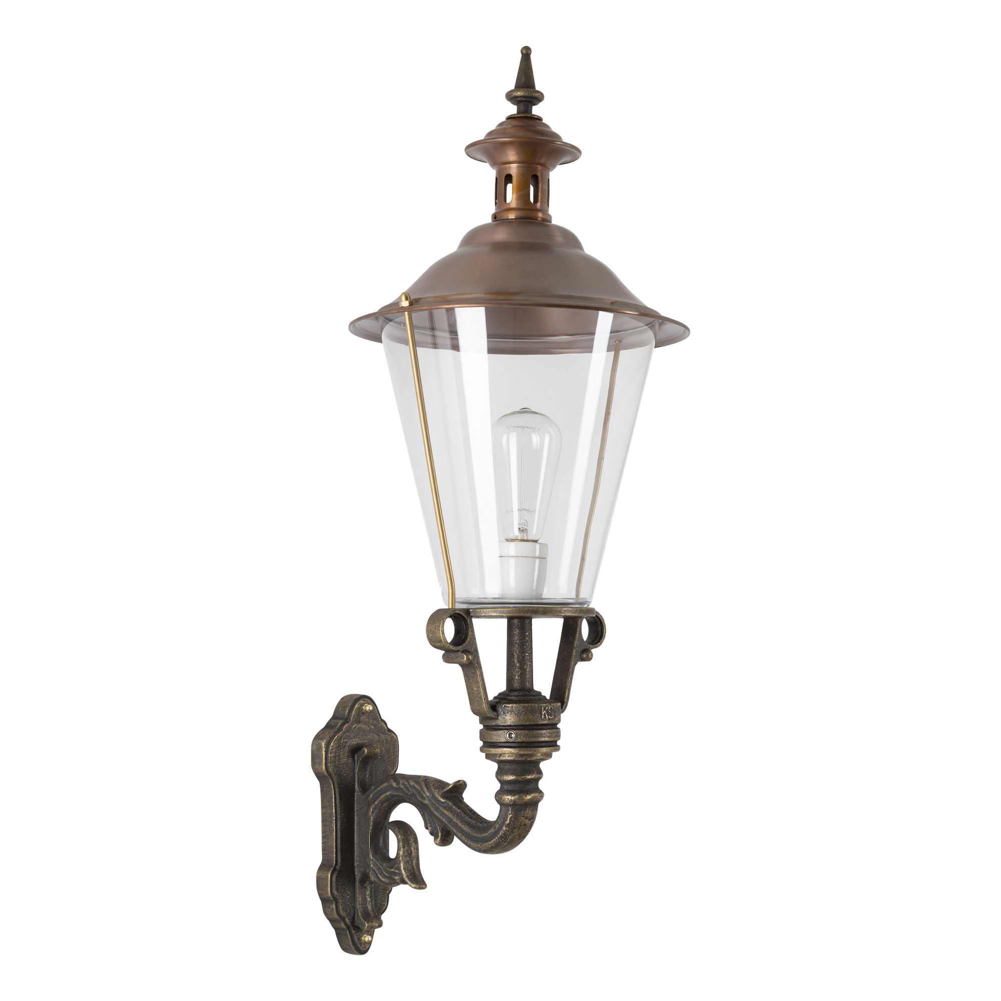 Wandlamp klassiek Enkhuizen Brons E27 bronzen lamp...