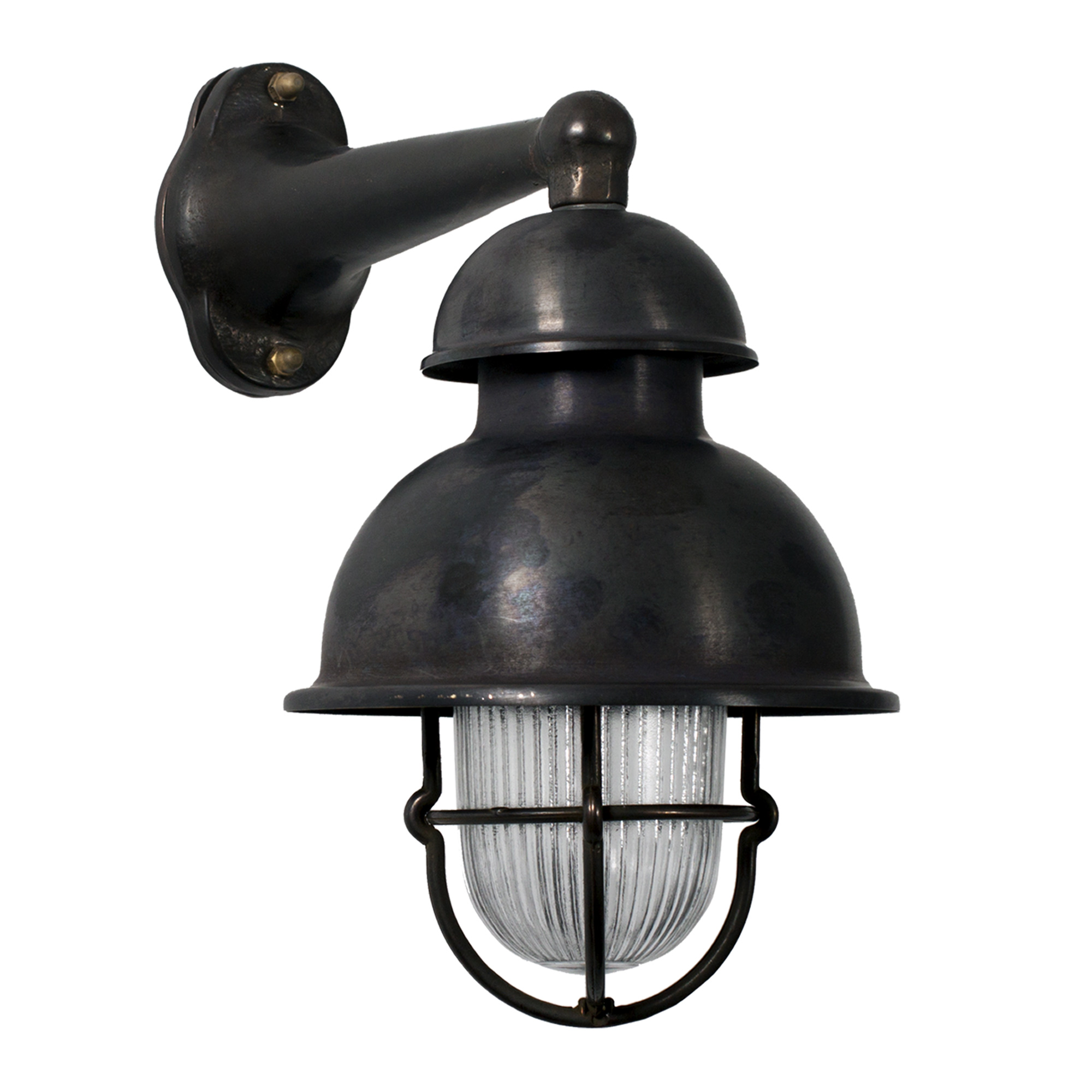 Scheepslamp Wharf Black Brons