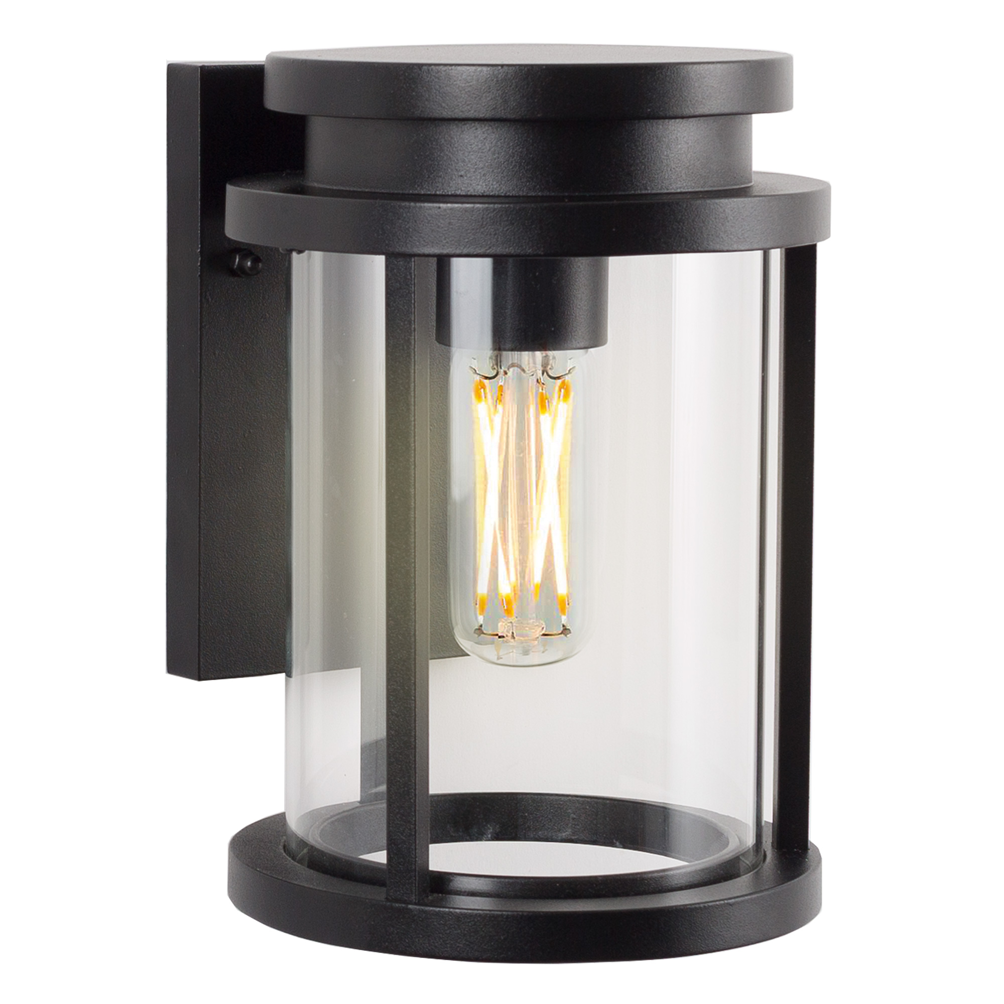 Sydney Muurlamp Zwart met LED