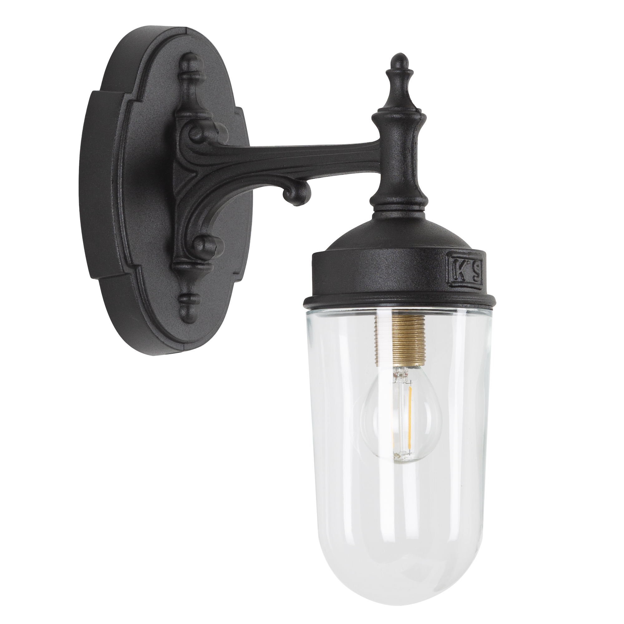Wandlamp Olbia matzwart