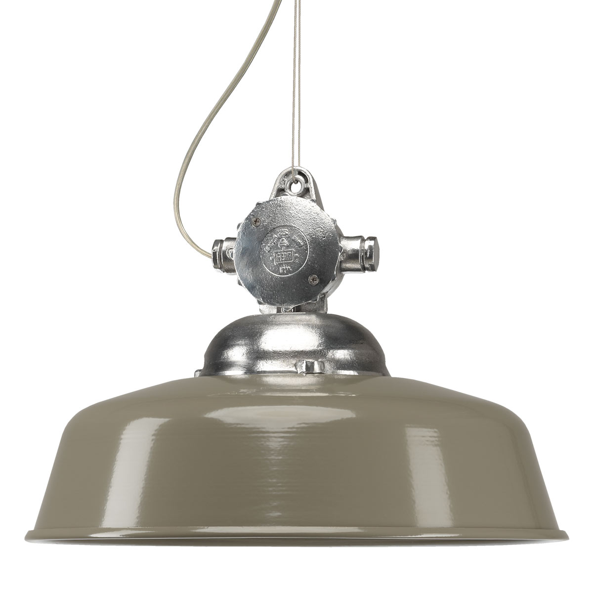 Hanglamp aan ketting Detroit Retro aluminium met T...