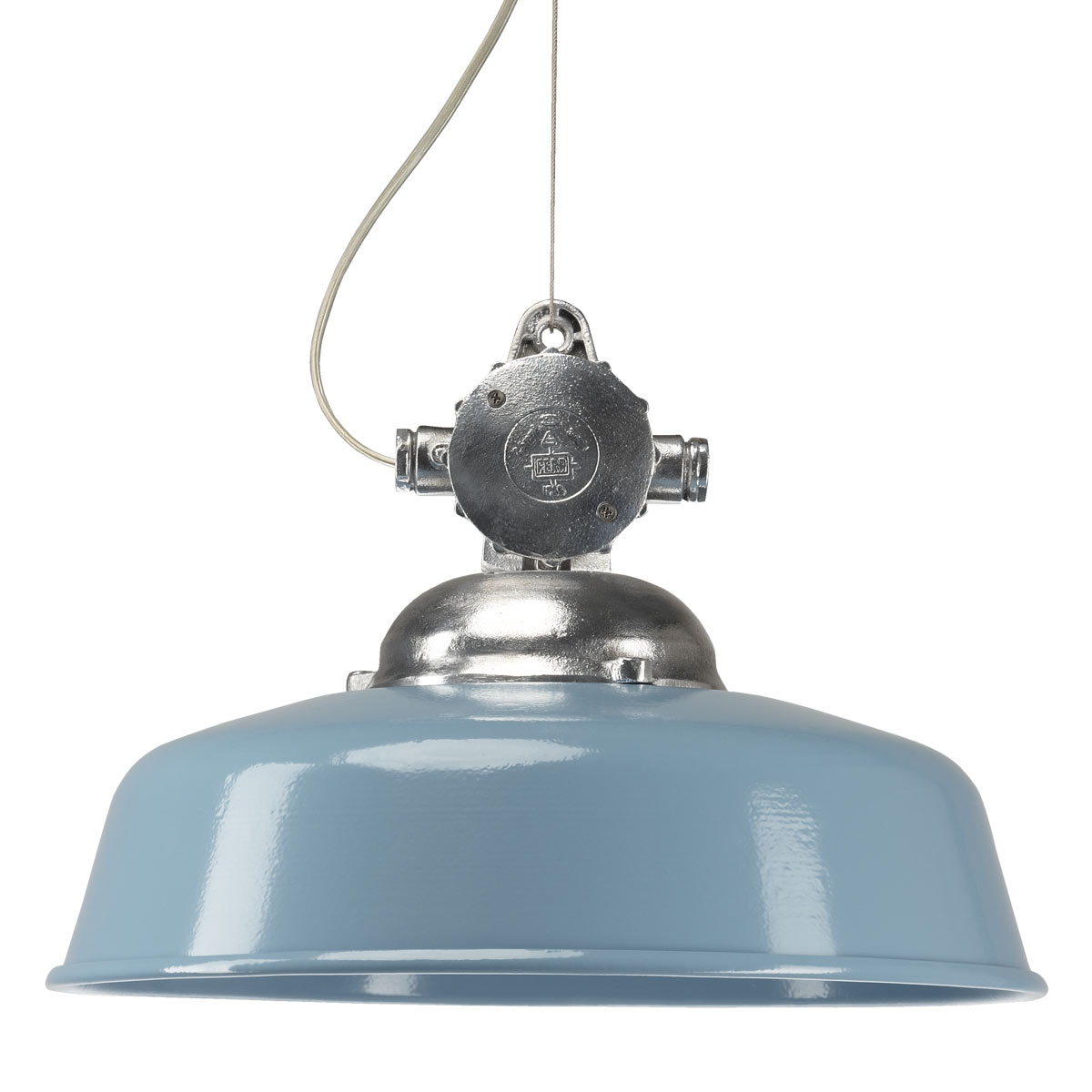 Hanglamp aan ketting Detroit Retro aluminium met B...