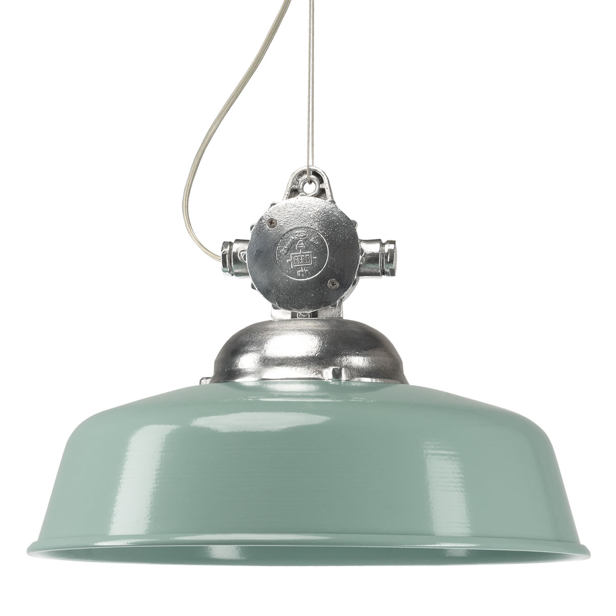 Hanglamp aan ketting Detroit Retro aluminium met G...