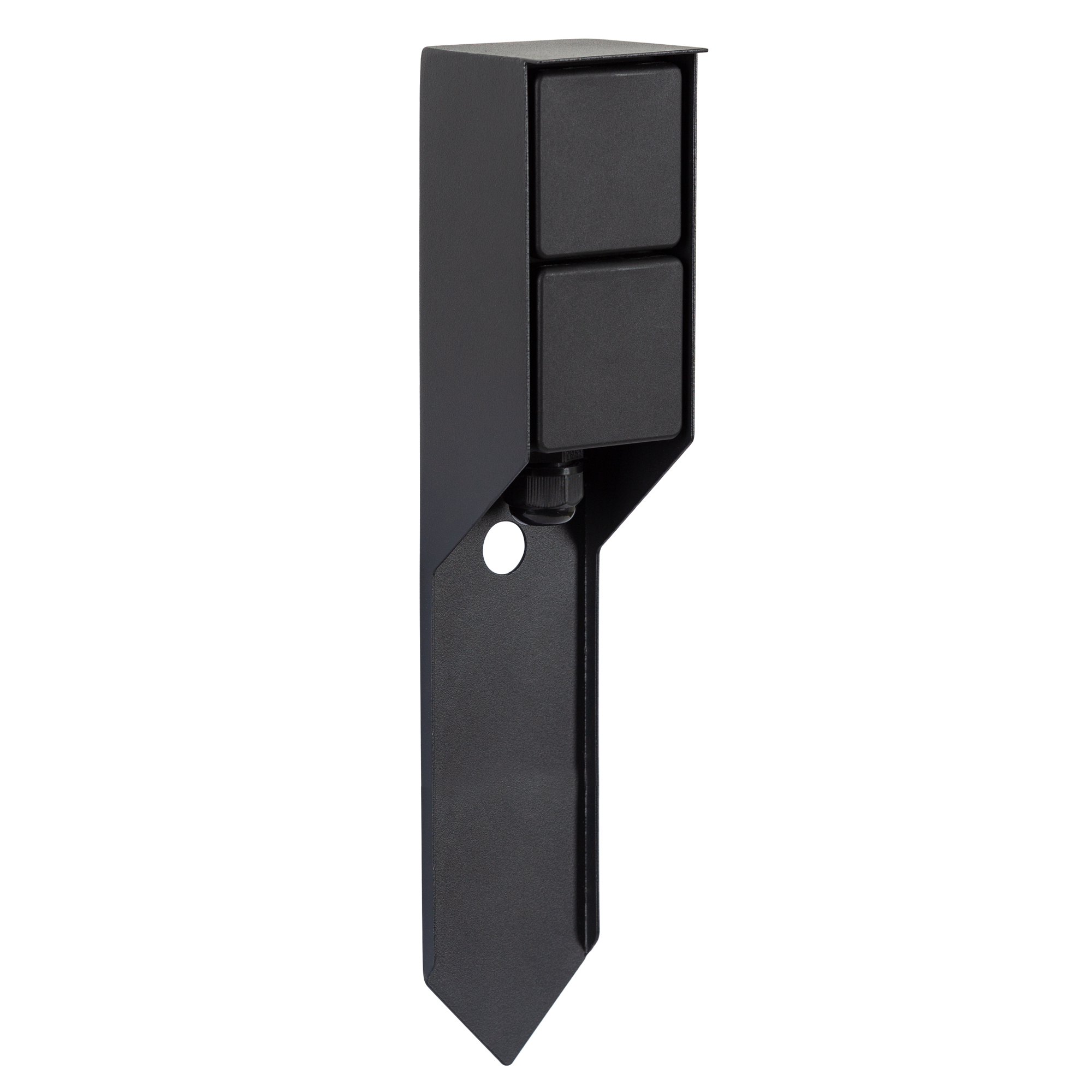 Buitenstopcontact Double Spike tuinstopcontact zwa...