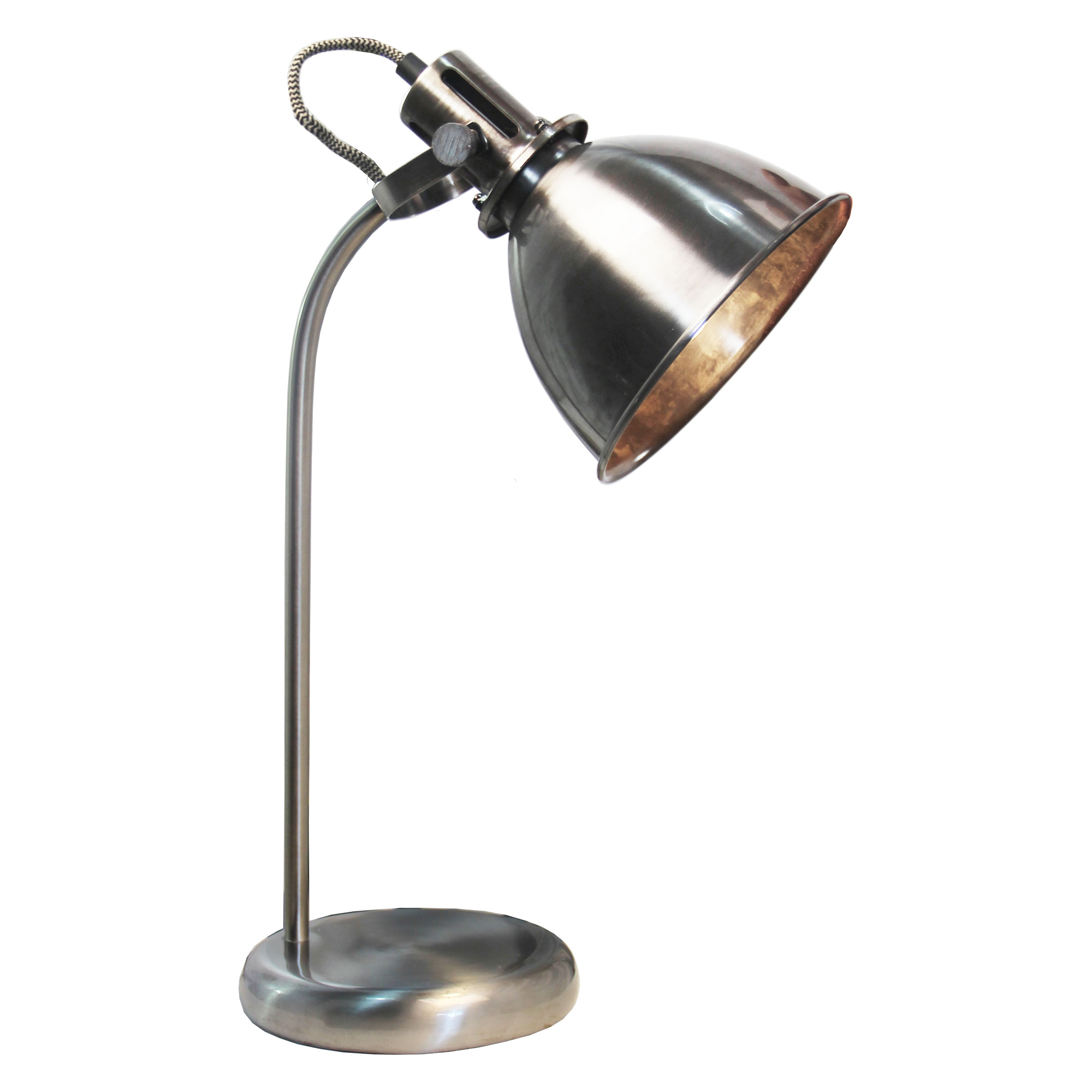 Volta antique silver Leeslamp Volta antique silver Leeslamp