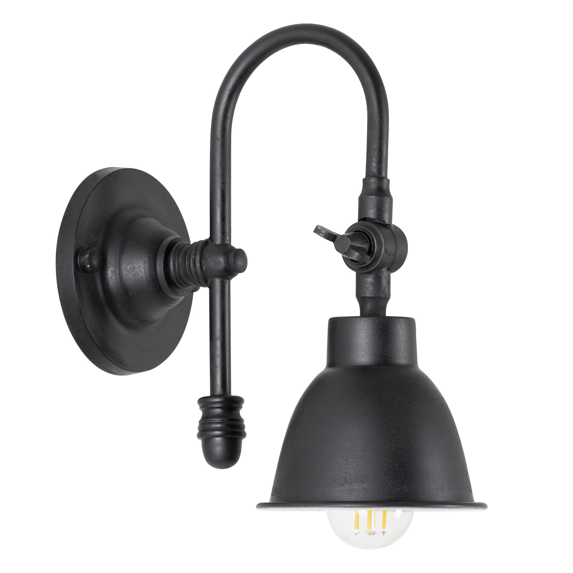 Pasco Wandlamp Antiek Zwart Pasco Wandlamp Antiek Zwart