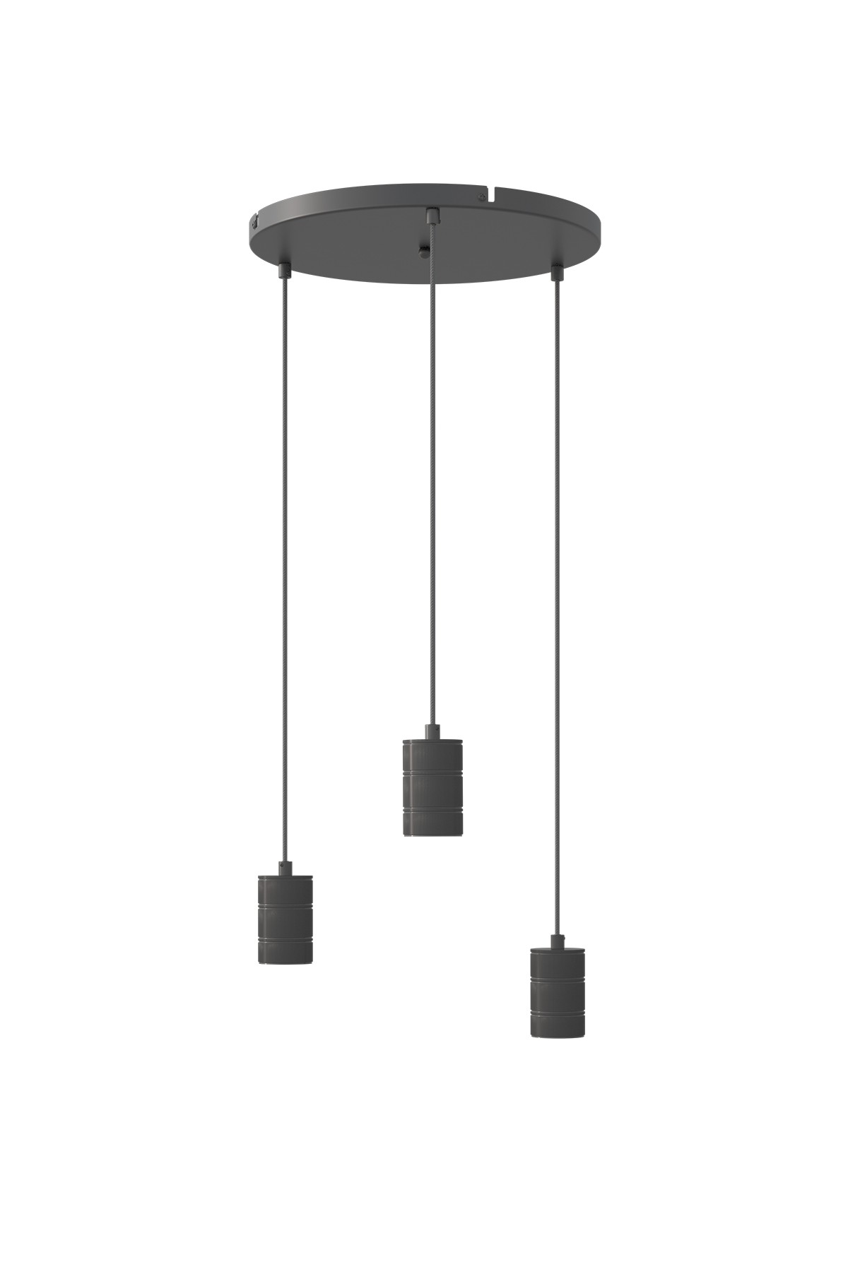 Lampen pendel Calex Multicord set zwart 3x E27