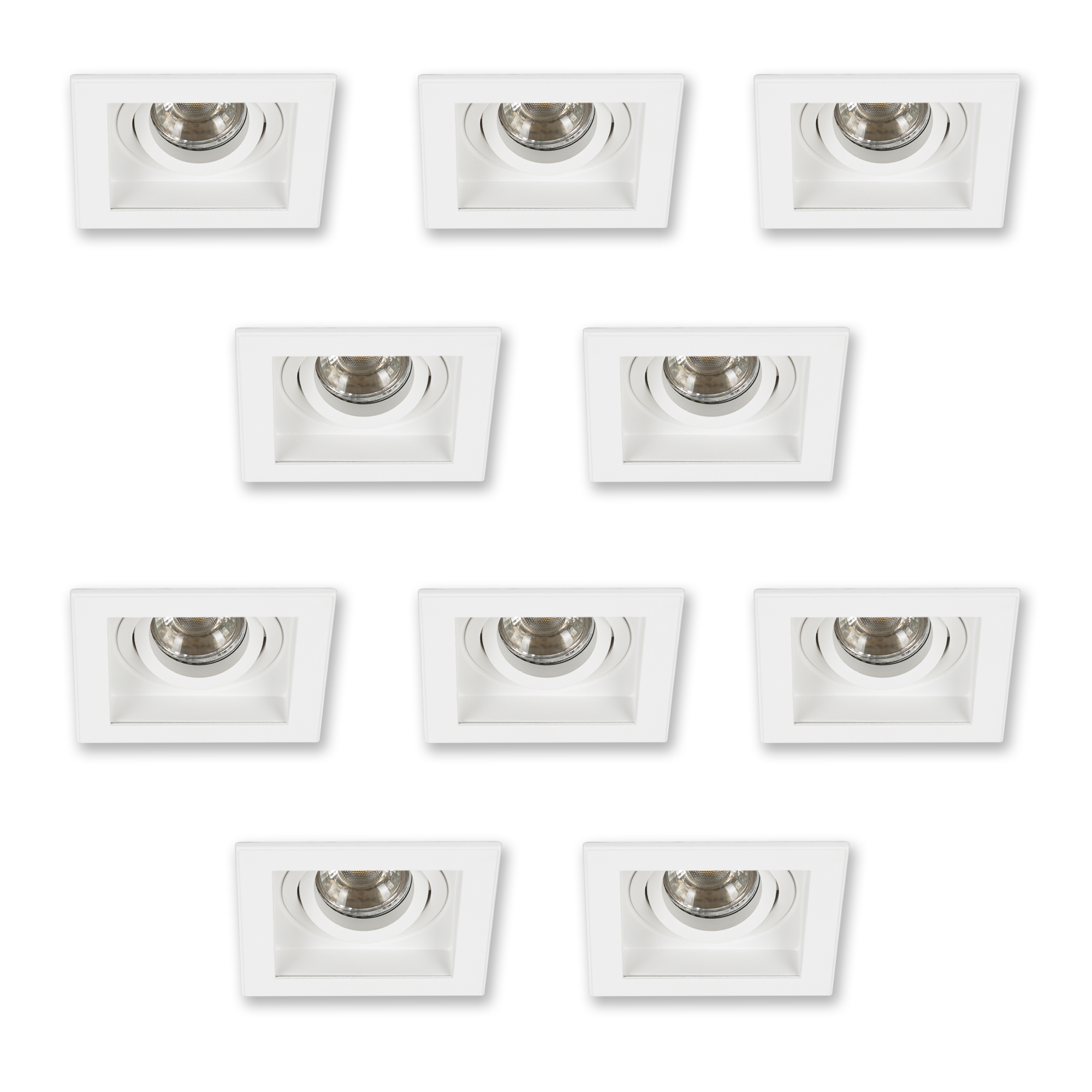 Set Axl inbouwspots 10 stuks wit Set Axl inbouwspots 10 stuks wit