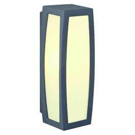 Buitenlamp Meridian Box Antraciet incl. Bewegingssensor Buitenlamp Meridian Box Antraciet incl. Bewegingssensor