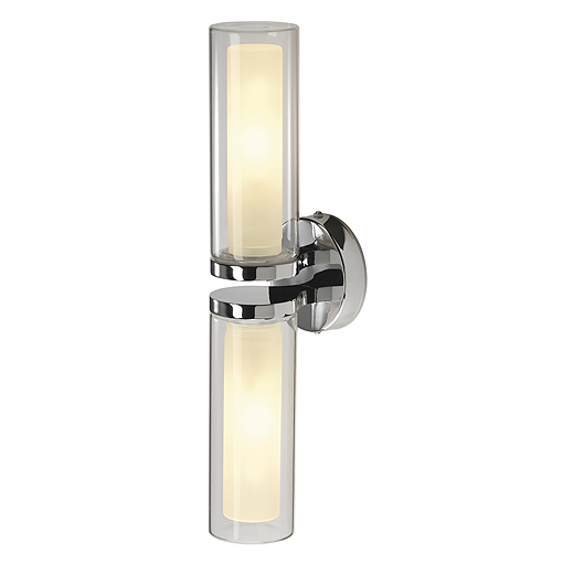 Wl 106 Chroom/dubbel Glas 2xe14 Wl 106 Chroom/dubbel Glas 2xe14