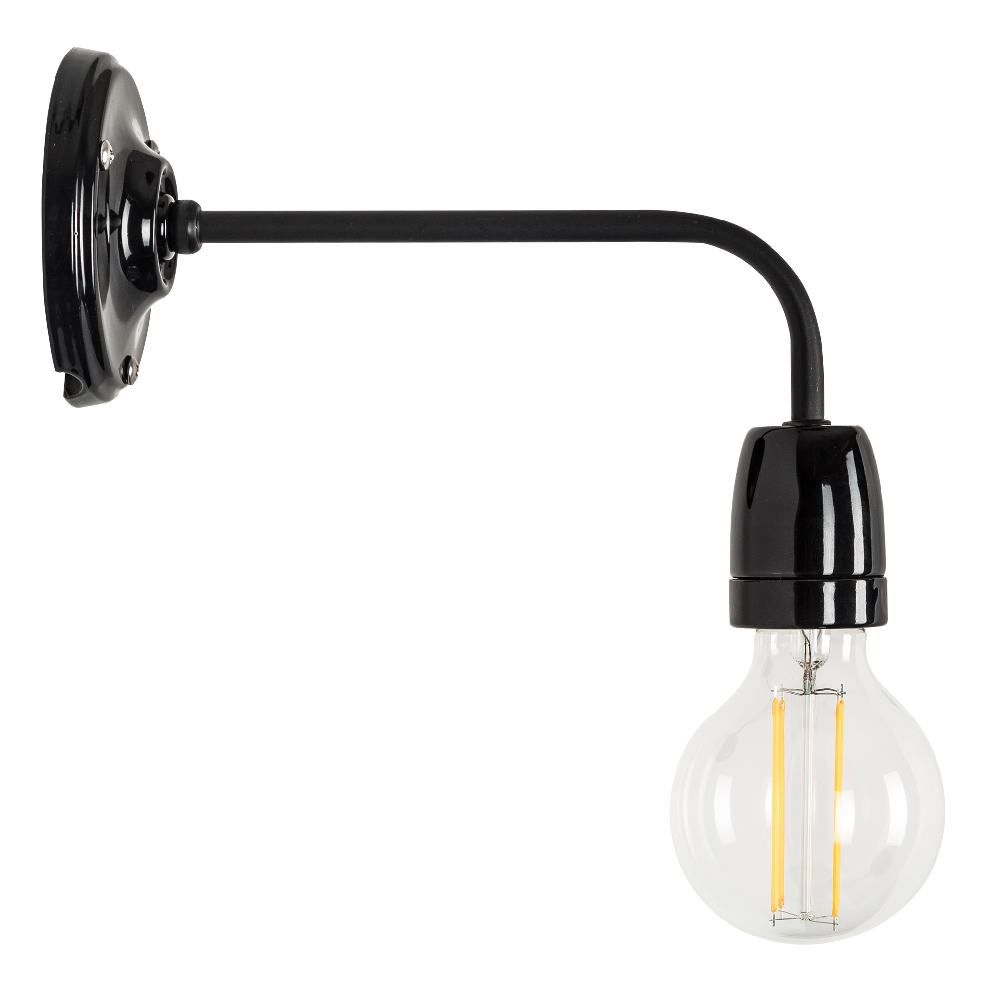 Wandlamp Nathalie zwart Wandlamp Nathalie zwart
