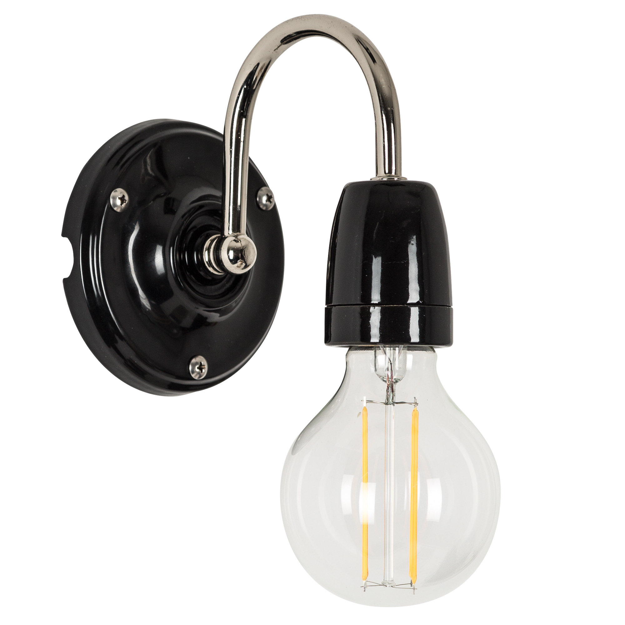 Wandlamp Sophie zwart Wandlamp Sophie zwart