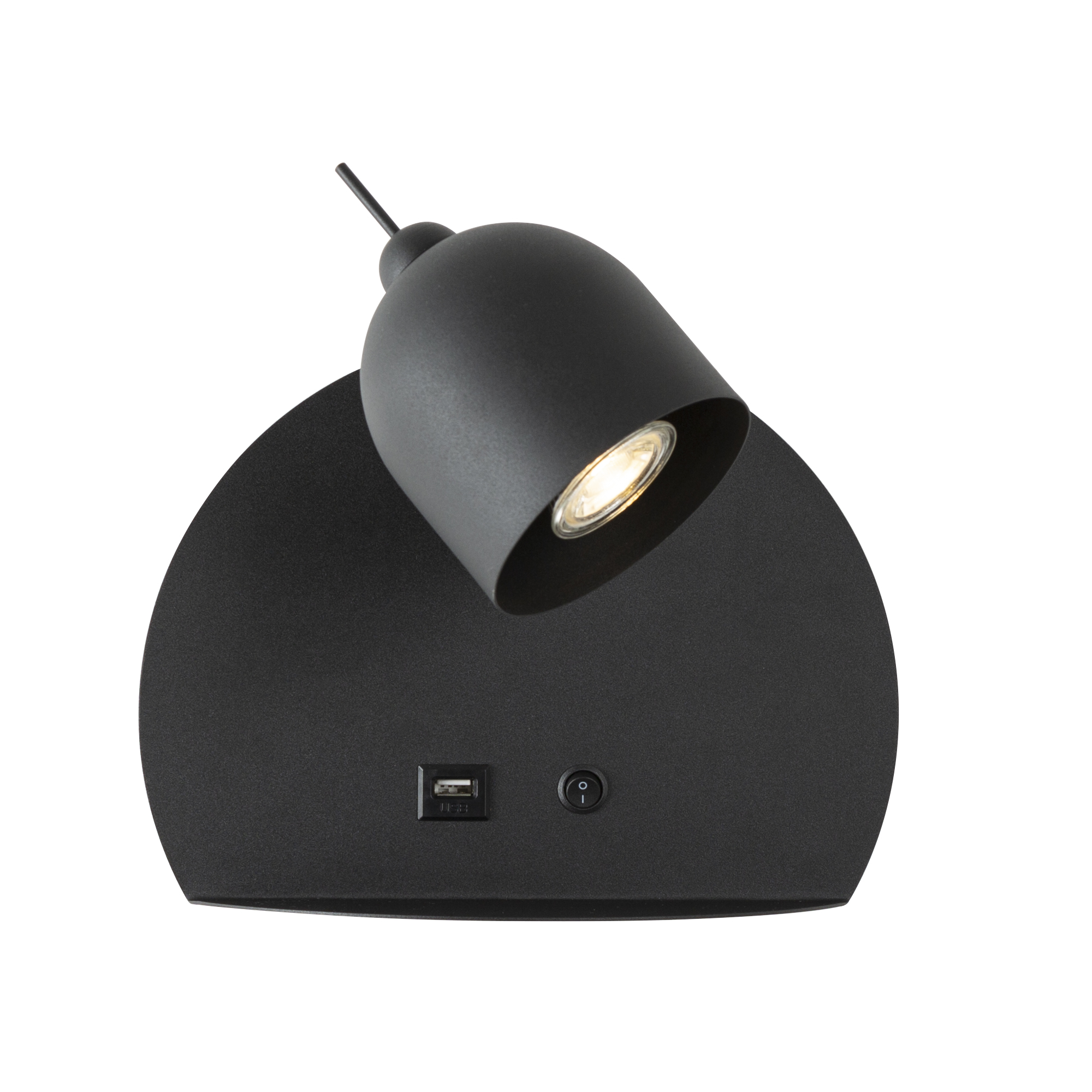 Essence wandlamp USB zwart