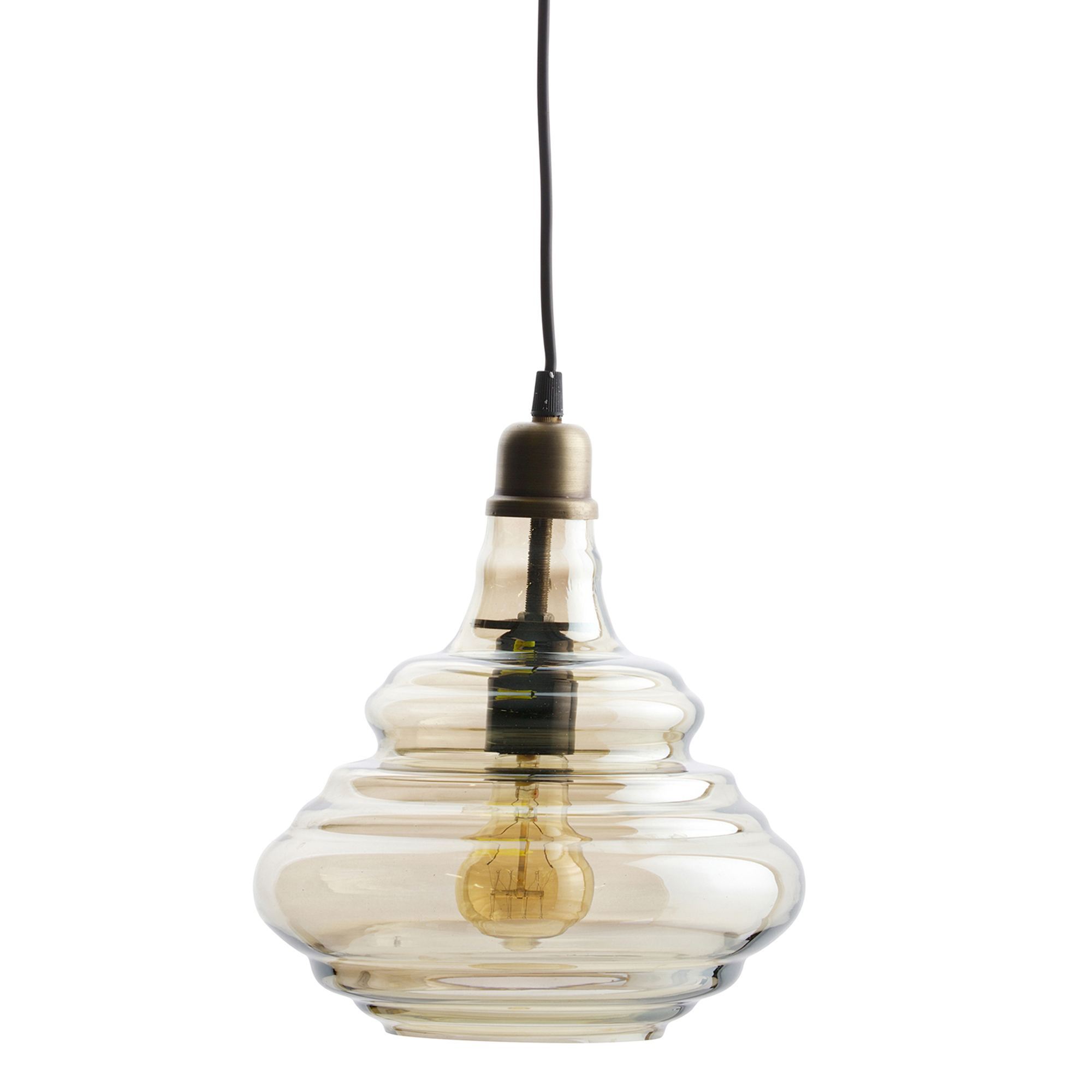 BePure vintage hanglamp glas antique brass BePure vintage hanglamp glas antique brass