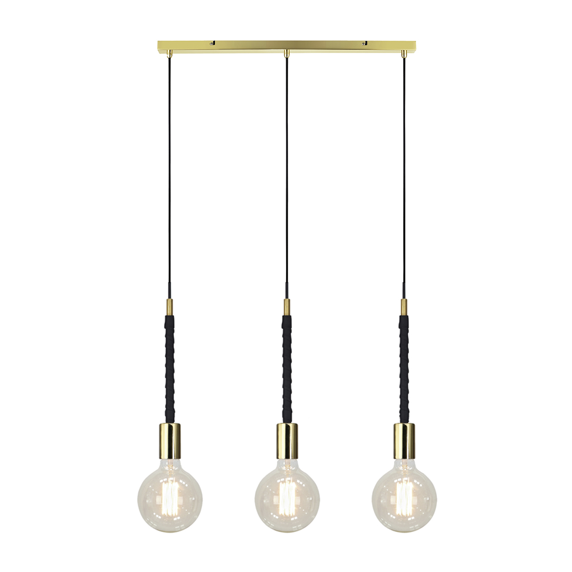 Saddle Straight 3-lichts messing Saddle Straight 3-lichts messing