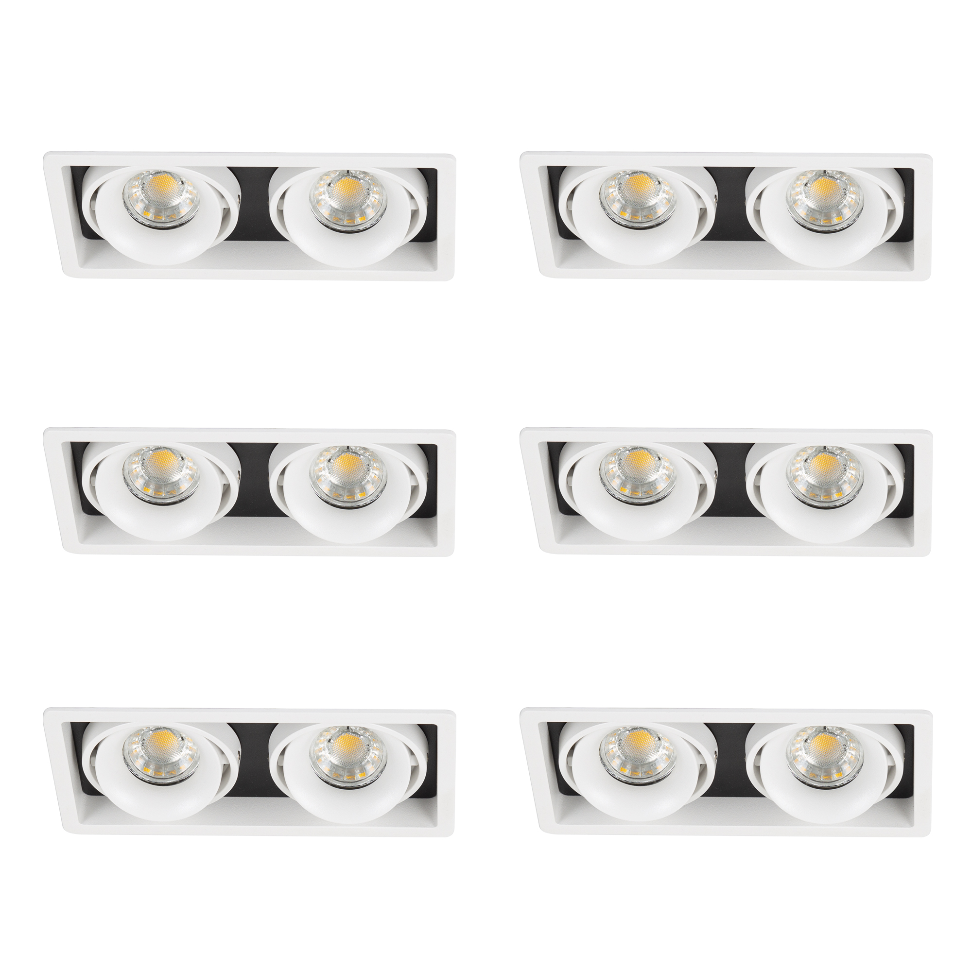 Inbouwspot Bjorn 2 wit set 6 stuks Inbouwspot Bjorn 2 wit set 6 stuks