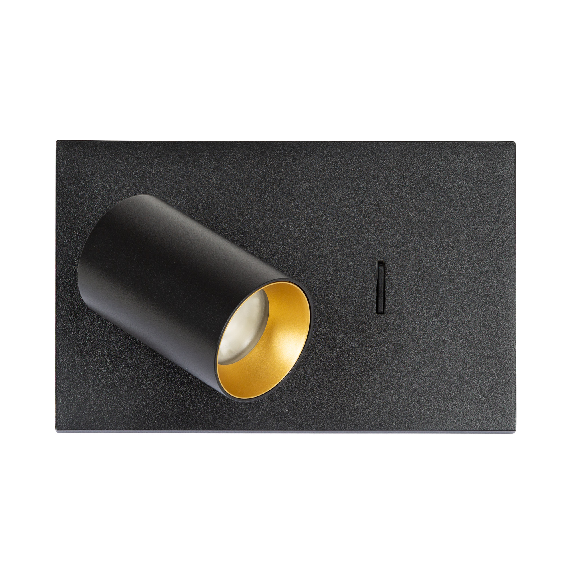 Wandspot Mila zwart inclusief USB poorten