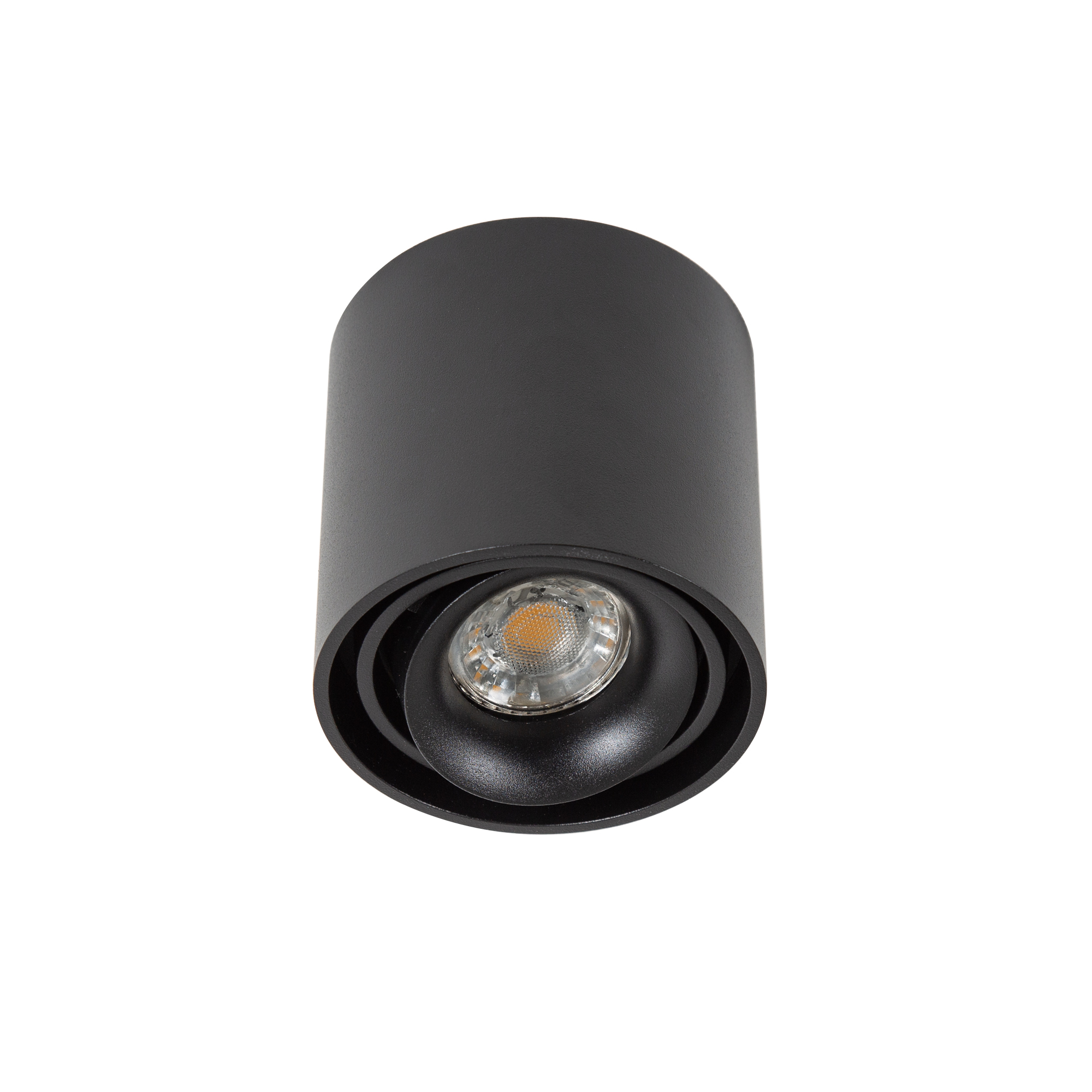 Opbouwspot rond Oliver zwart