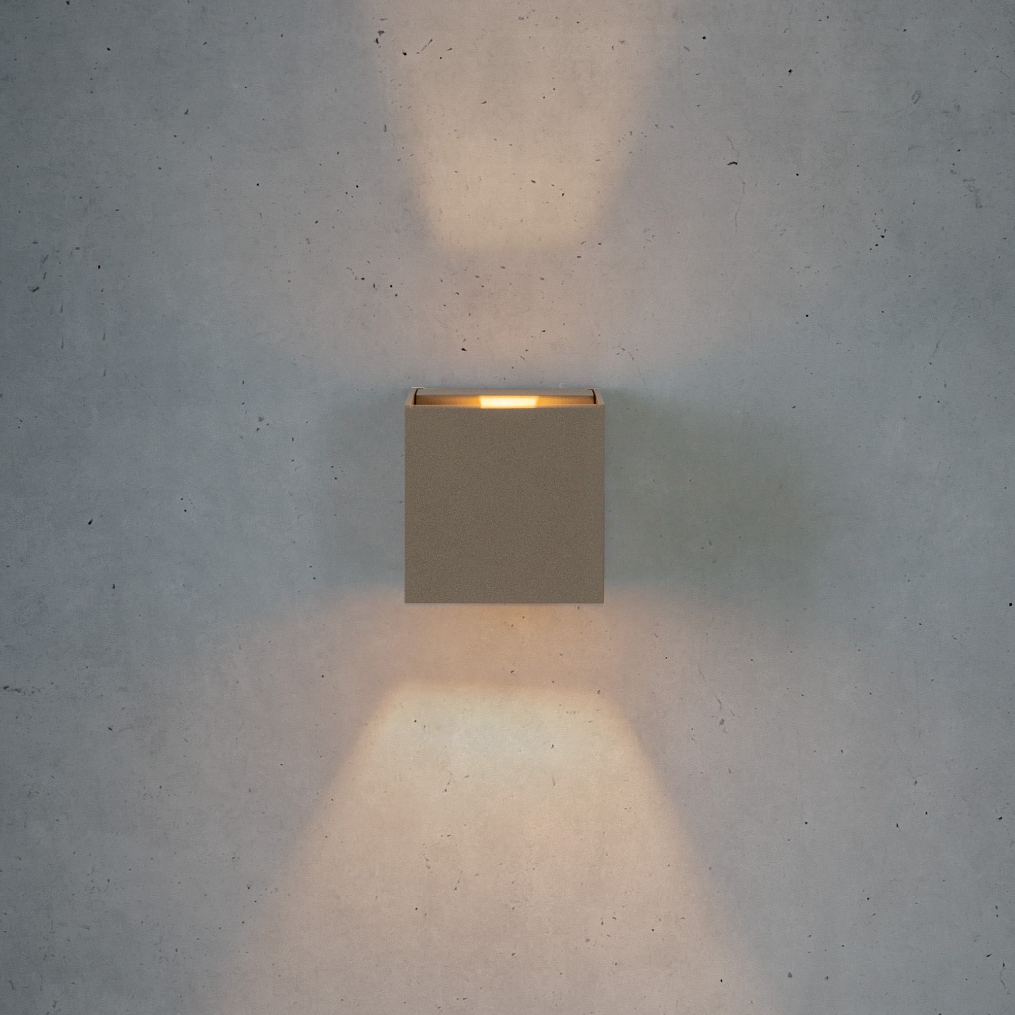 Wandlamp Shift up- en downlighter muurlamp champagne incl. LED Wandlamp Shift up- en downlighter muurlamp champagne incl. LED