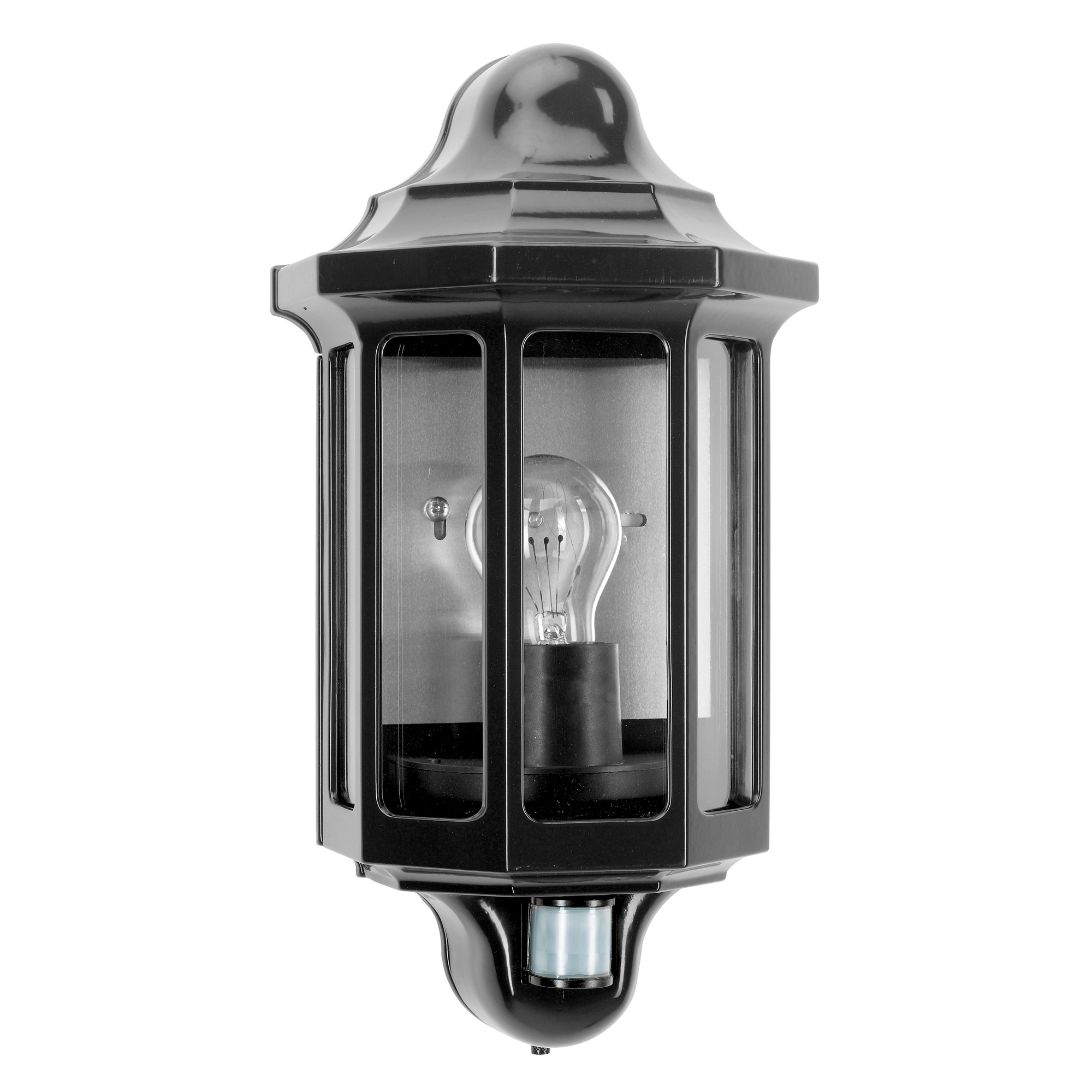 Klassieke buitenlamp met sensor Loreo Zwart Klassieke buitenlamp met sensor Loreo Zwart