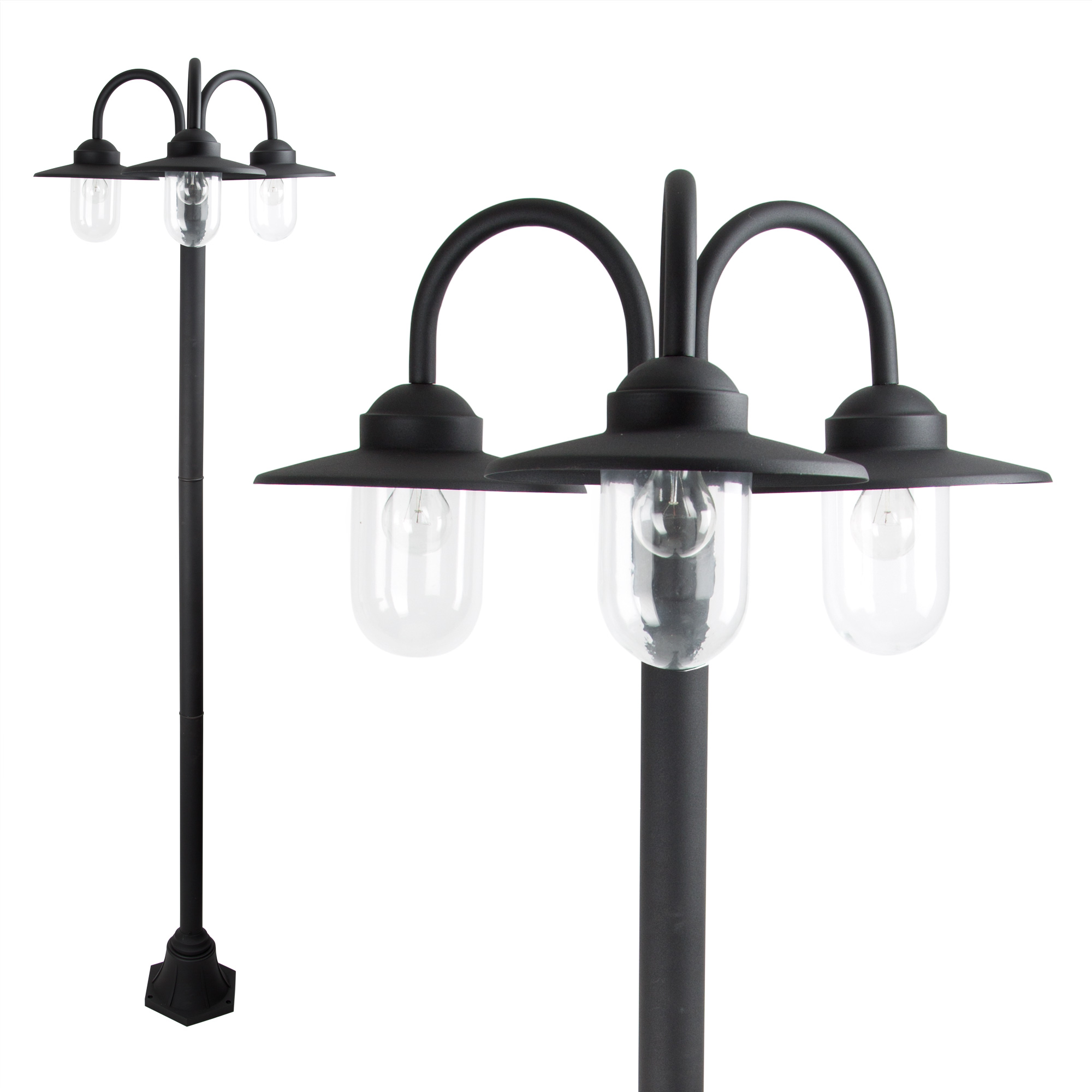 Dolce Retro 3 lichts Zwart Dolce Retro 3 lichts Zwart