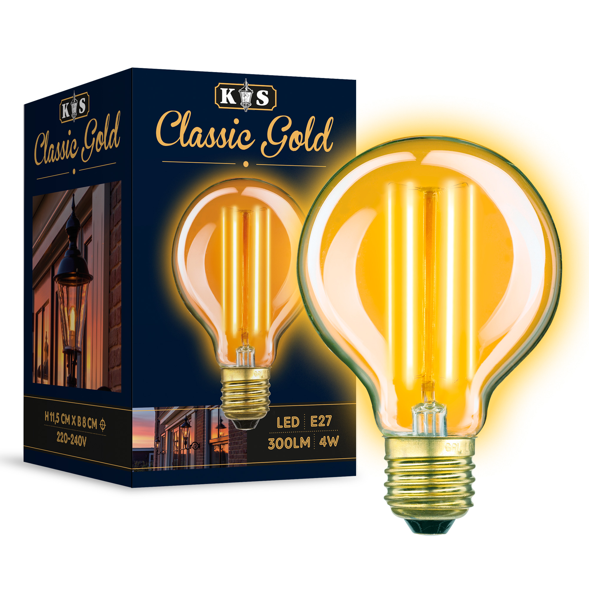 Classic Gold Globe LED lamp Classic Gold Globe LED lamp