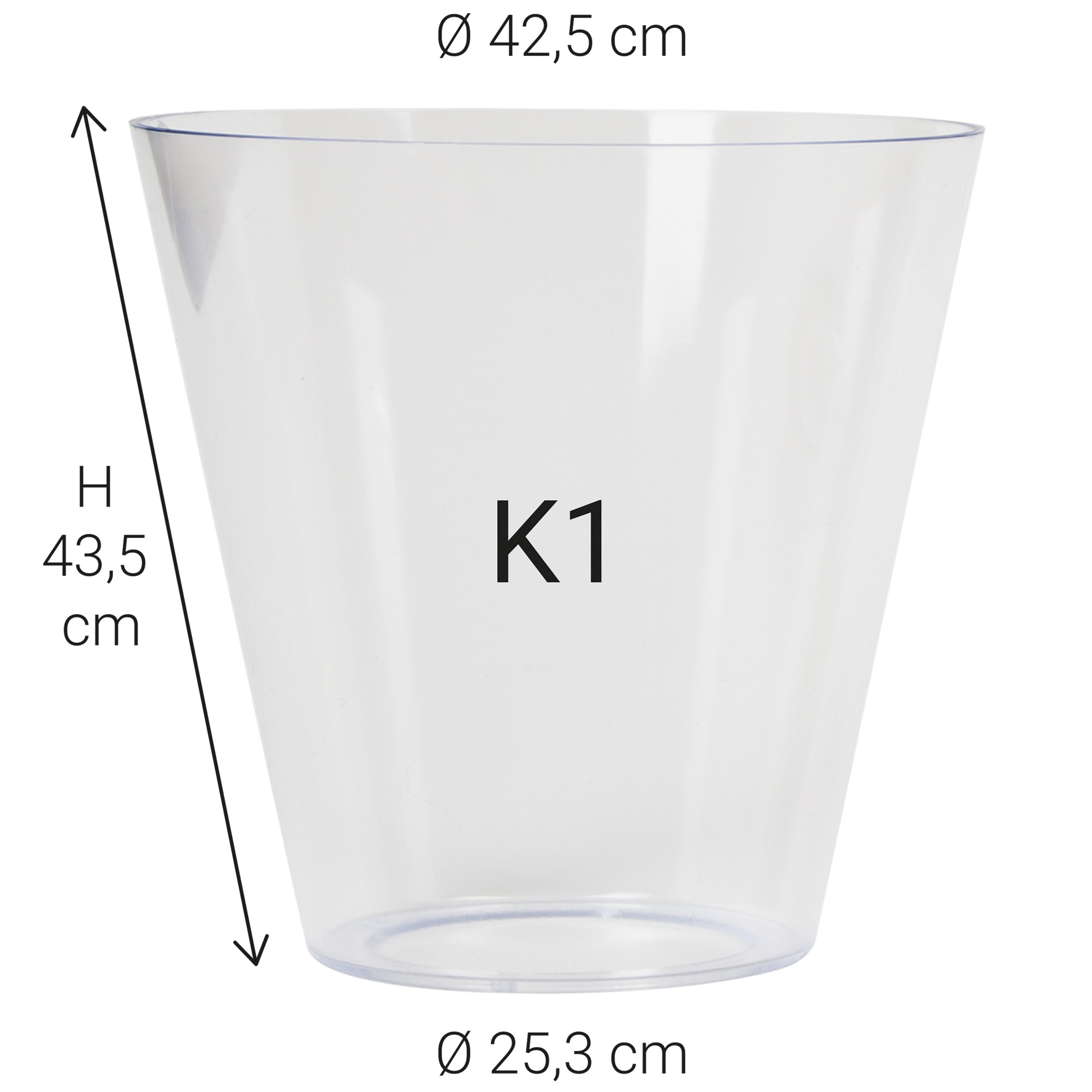 Kunststof glas K1 glasbeker