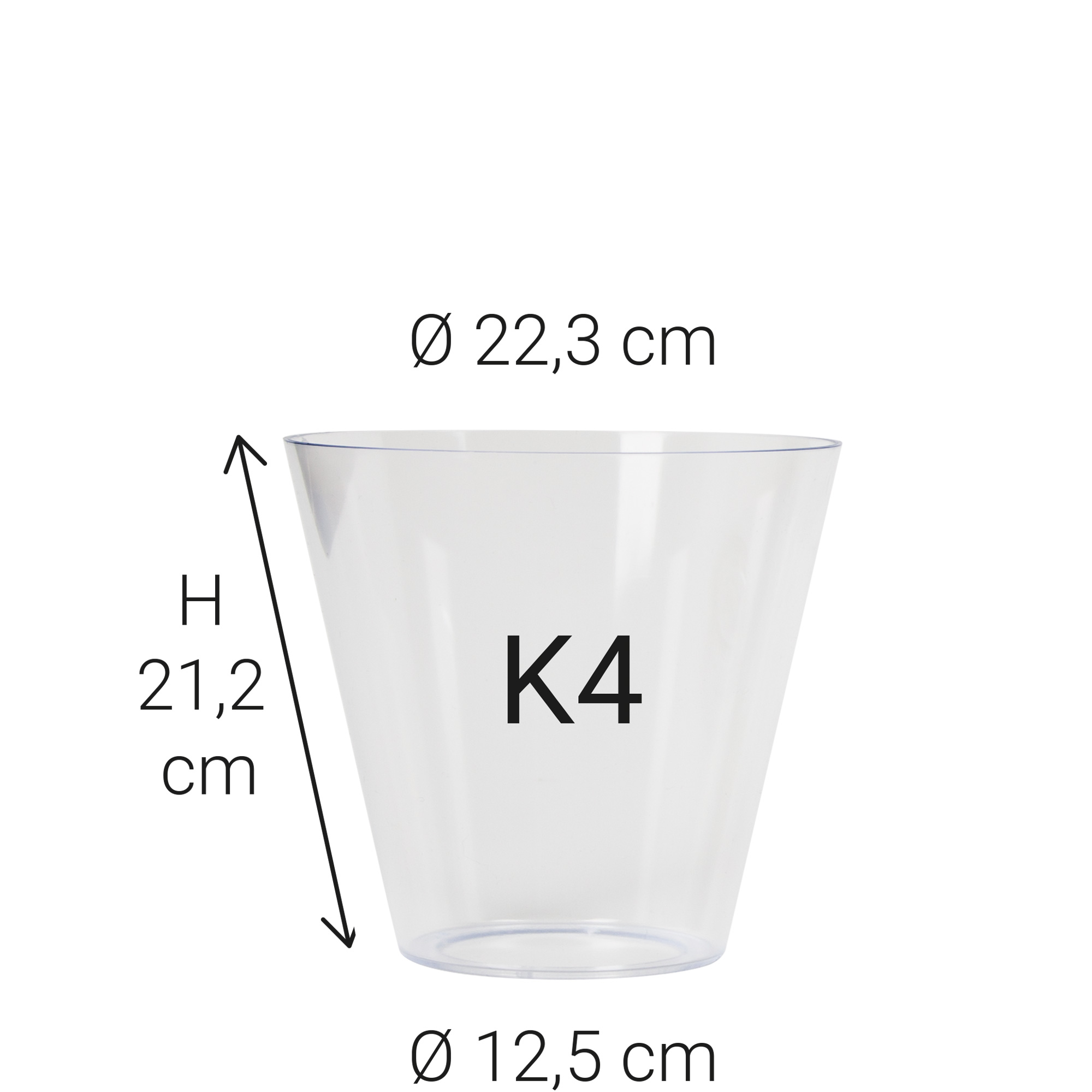 Kunststof glas K4 glasbeker