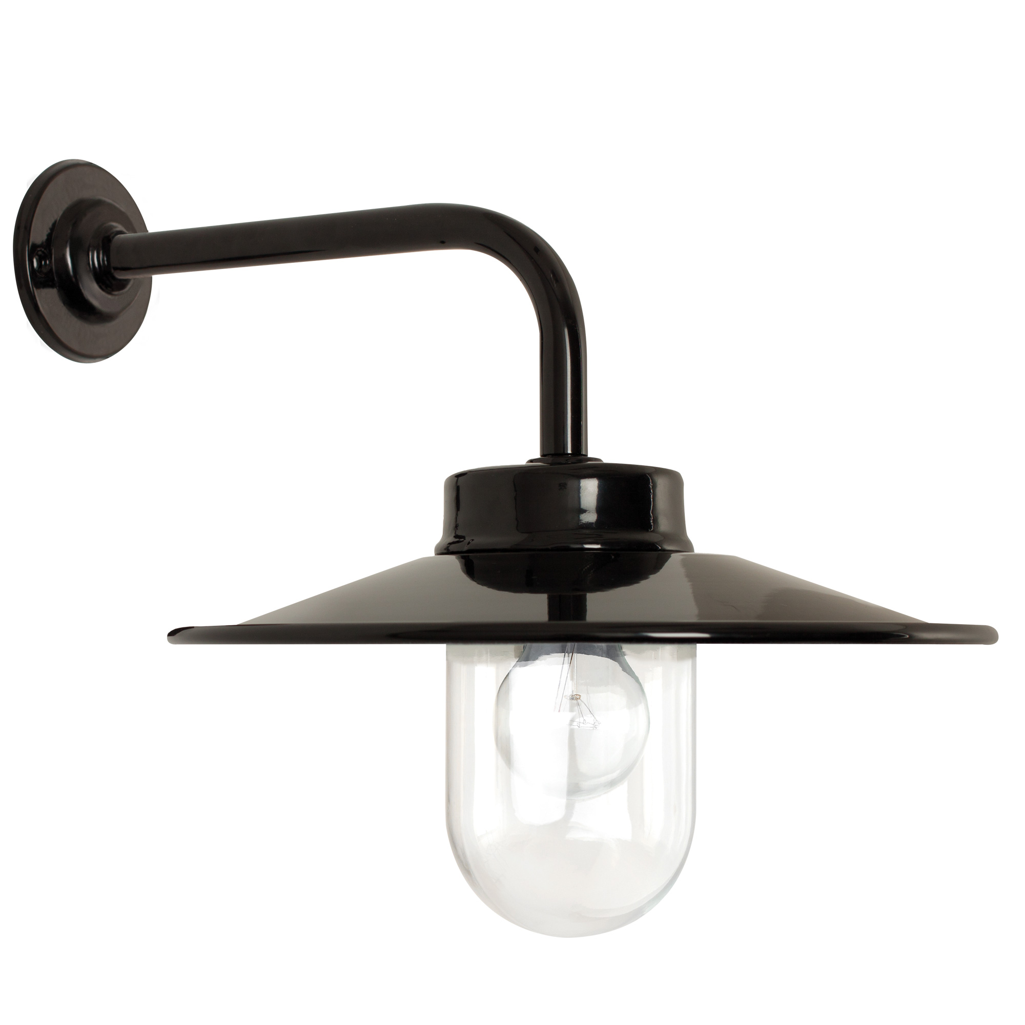 Vita Stallamp Zwart met Bewegingssensor LED