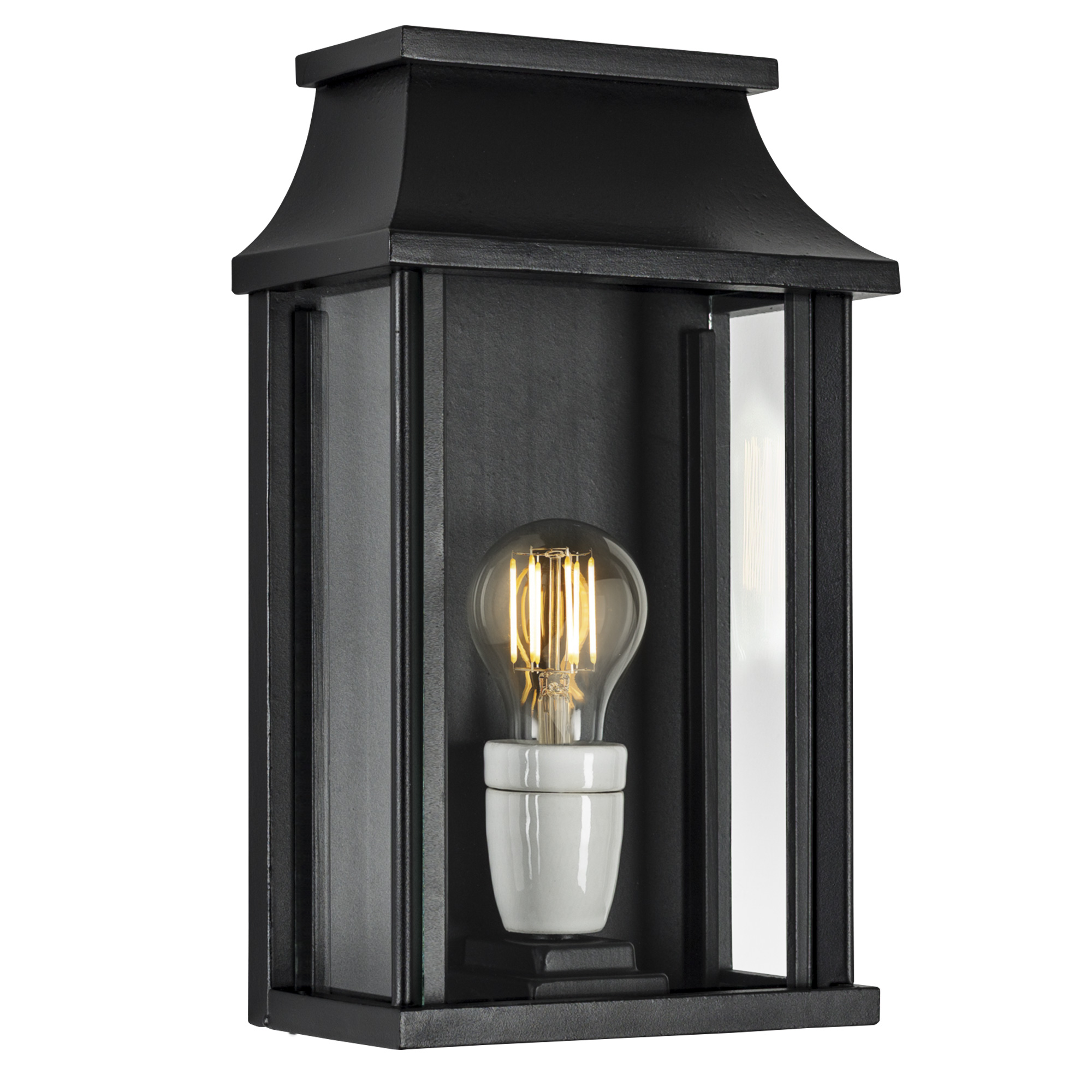 Buitenwandlantaarn Zwart Goteborg Wandlamp Plat