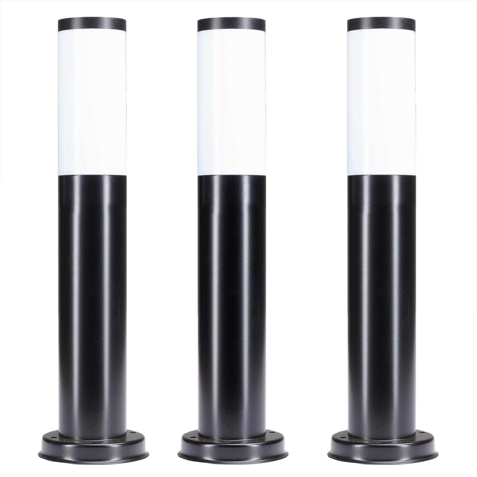 Lech 3 set 3 stuks Tuinlamp zwart