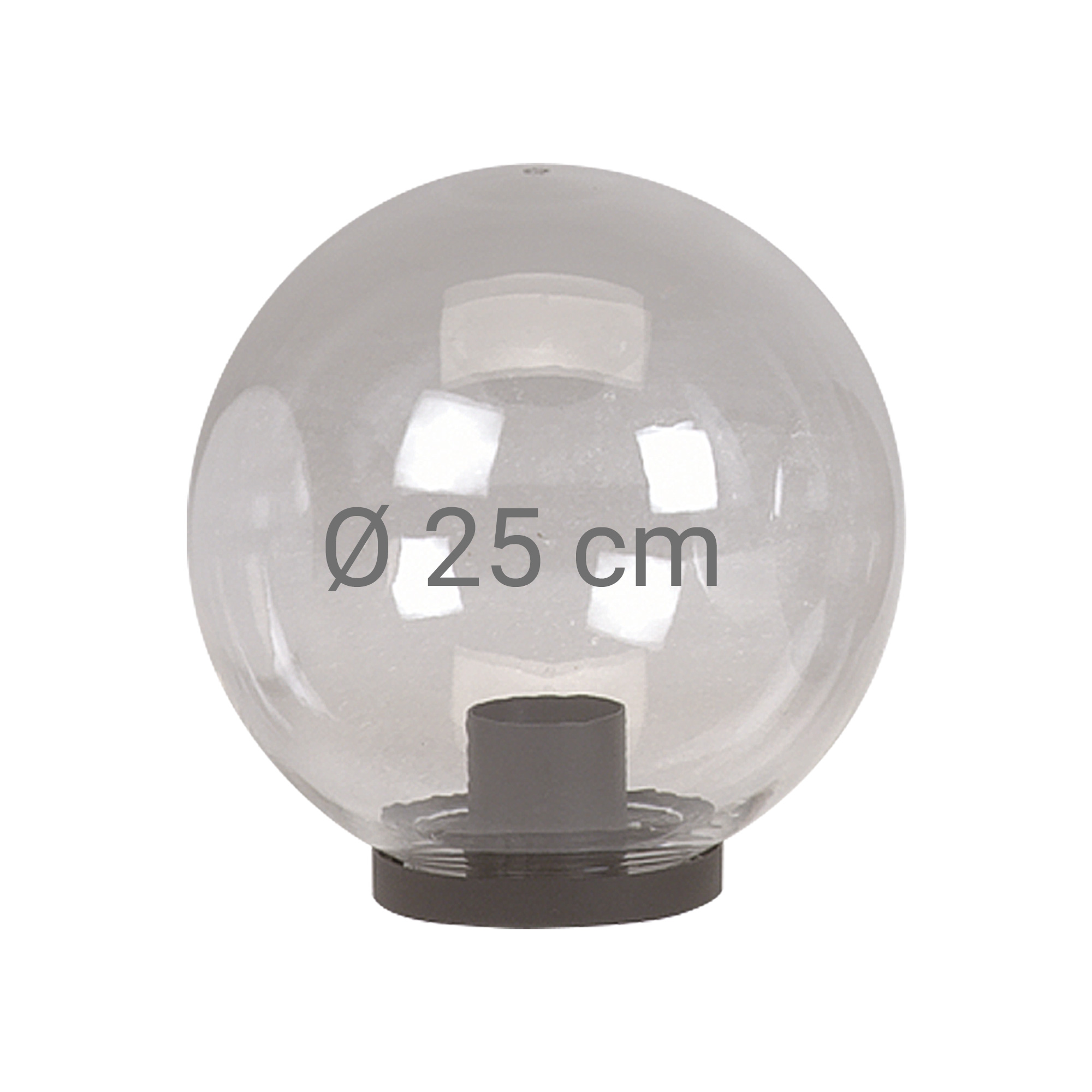 Bol helder Ø 25 incl. flens Bol helder Ø 25 incl. flens