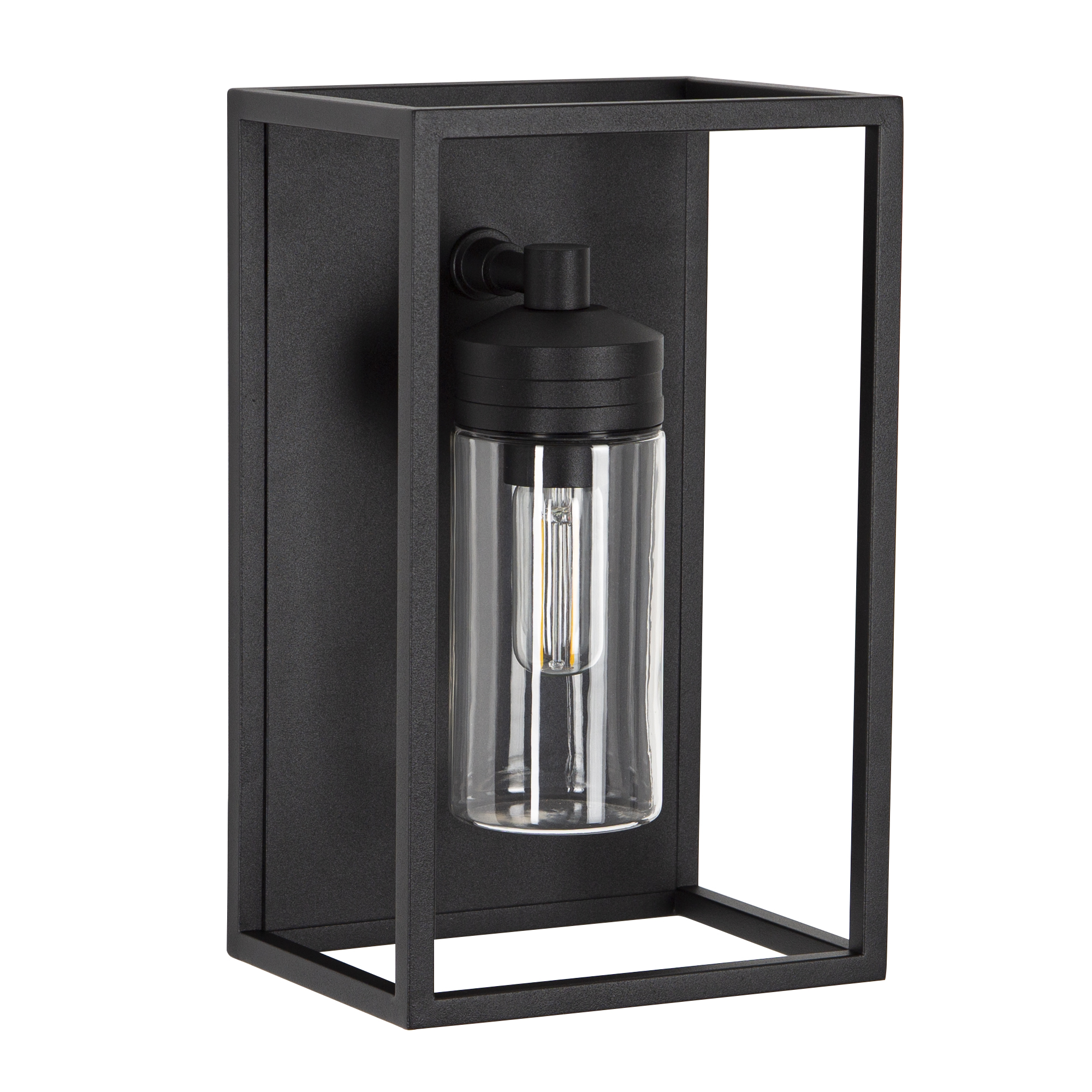 Buitenlamp Hudson Zwart Wandlamp Plat Buitenlamp Hudson Zwart Wandlamp Plat
