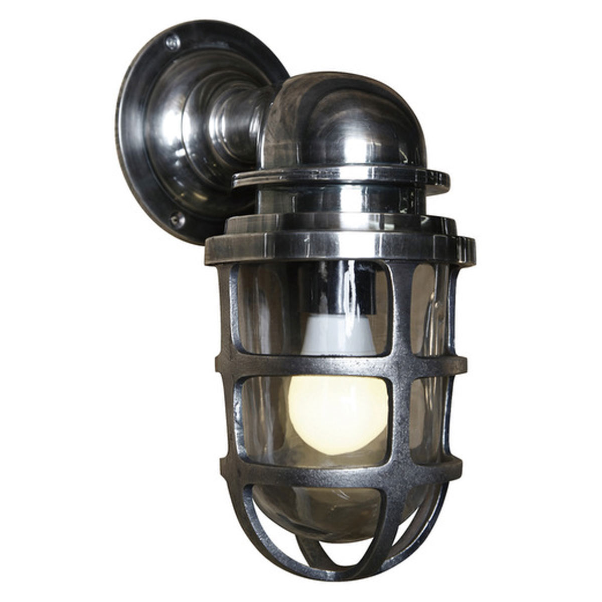 Brooklyn Zilver muurlamp