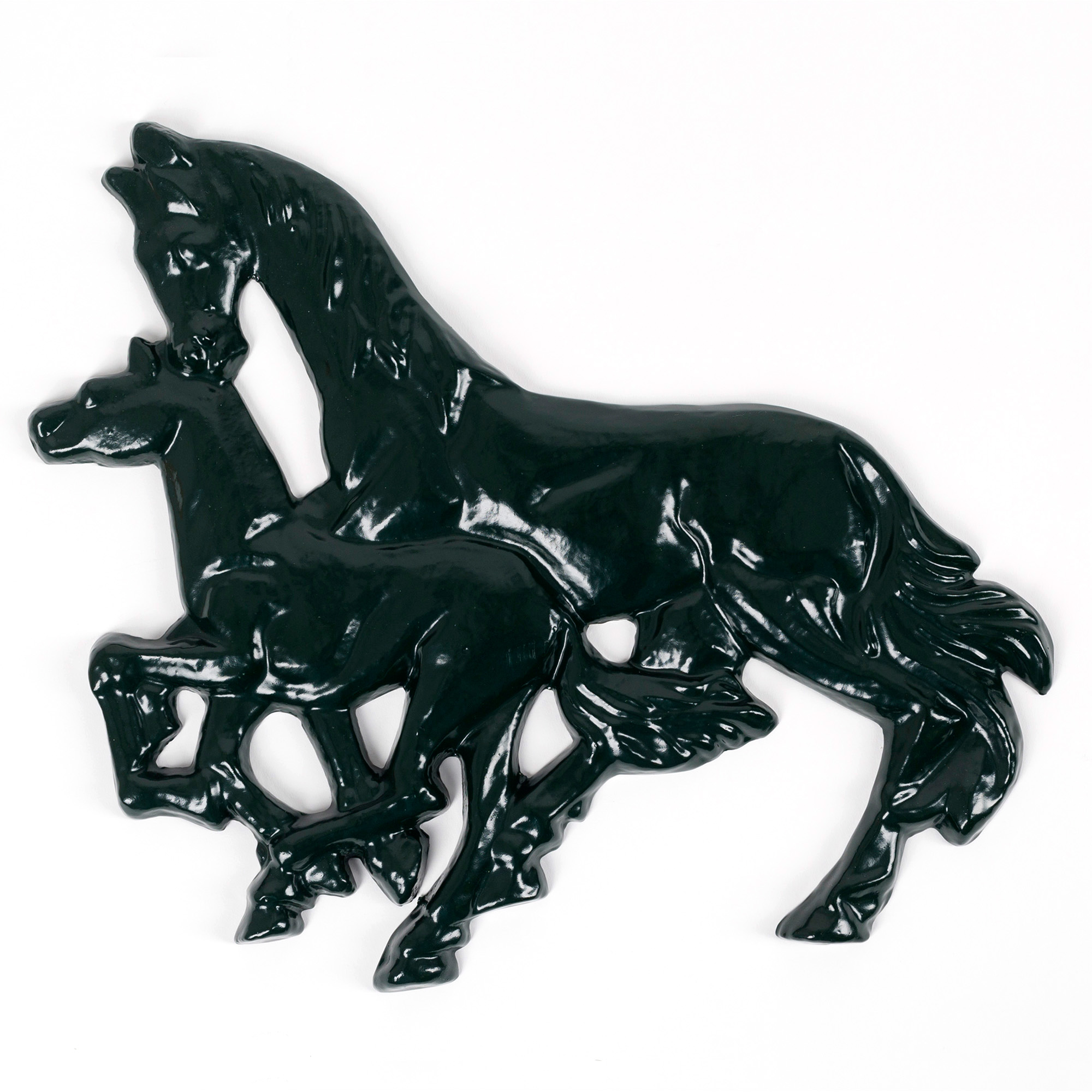 Ornament paard en veulen links Ornament paard en veulen links