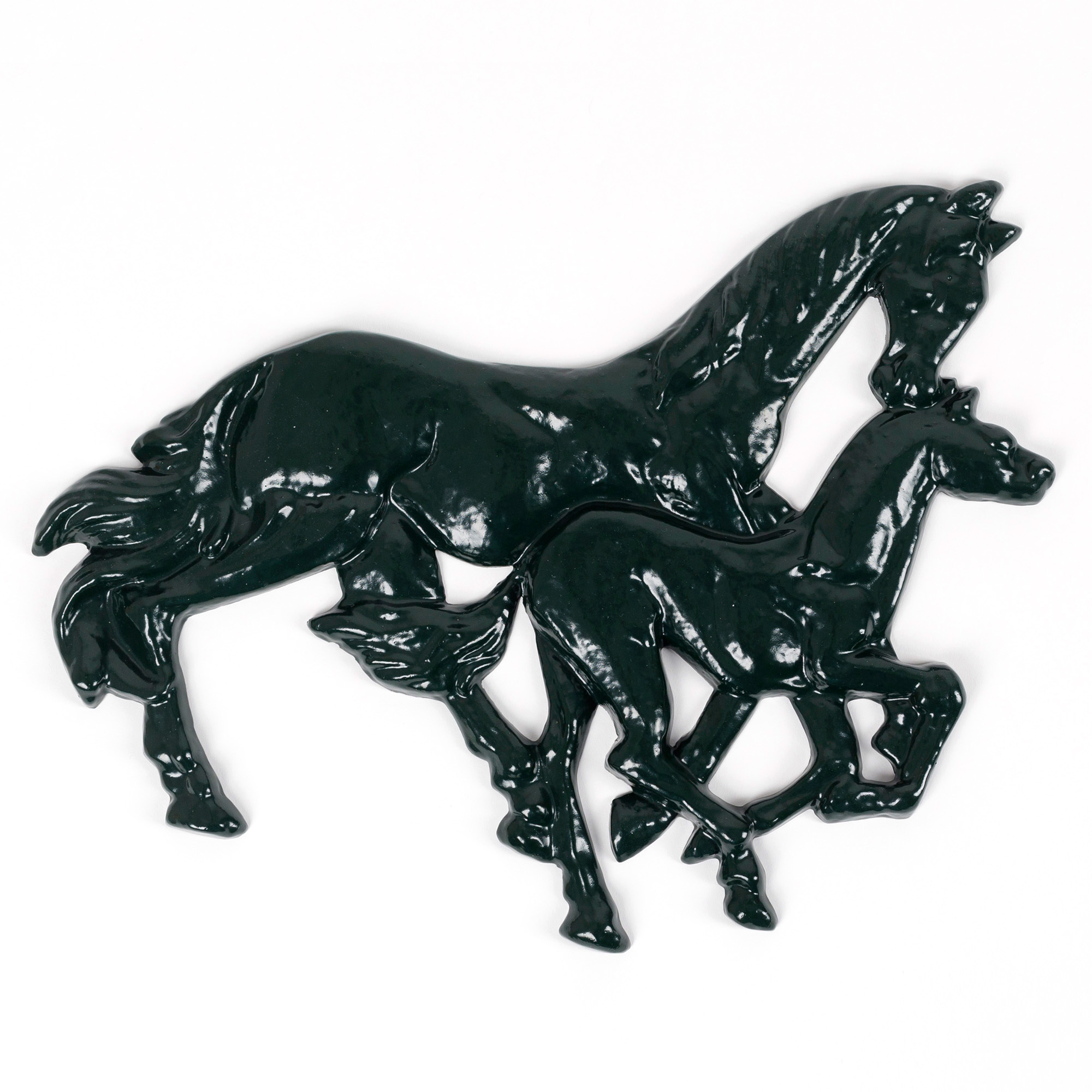 Ornament paard en veulen rechts