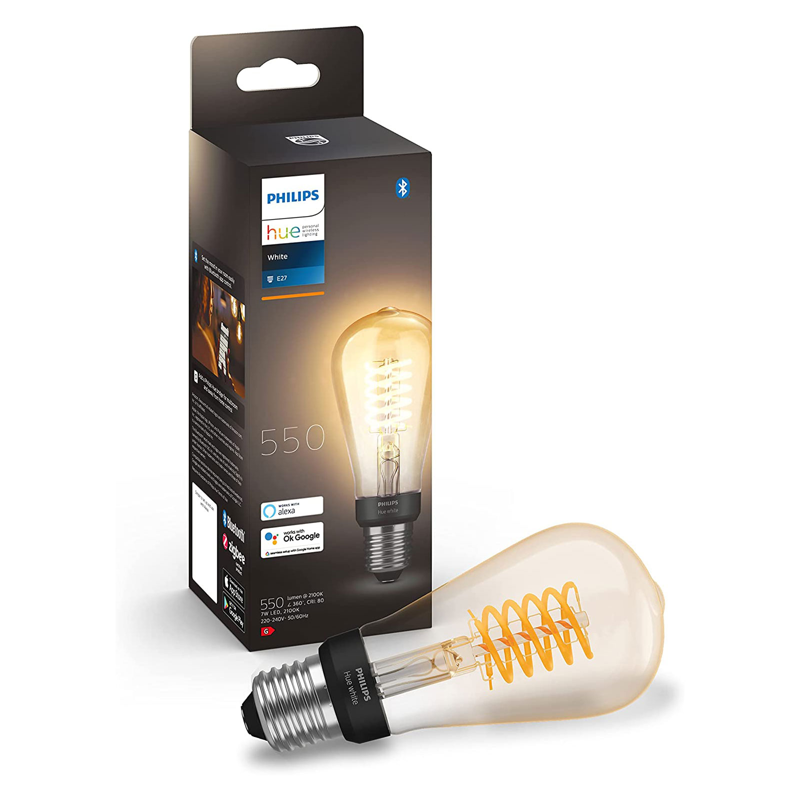 Philips Hue Filament Edison Lamp E27 Philips Hue Filament Edison Lamp E27